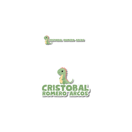Dinosaurio Verde, etiquetas ropa, personalizadas, textil, DTF