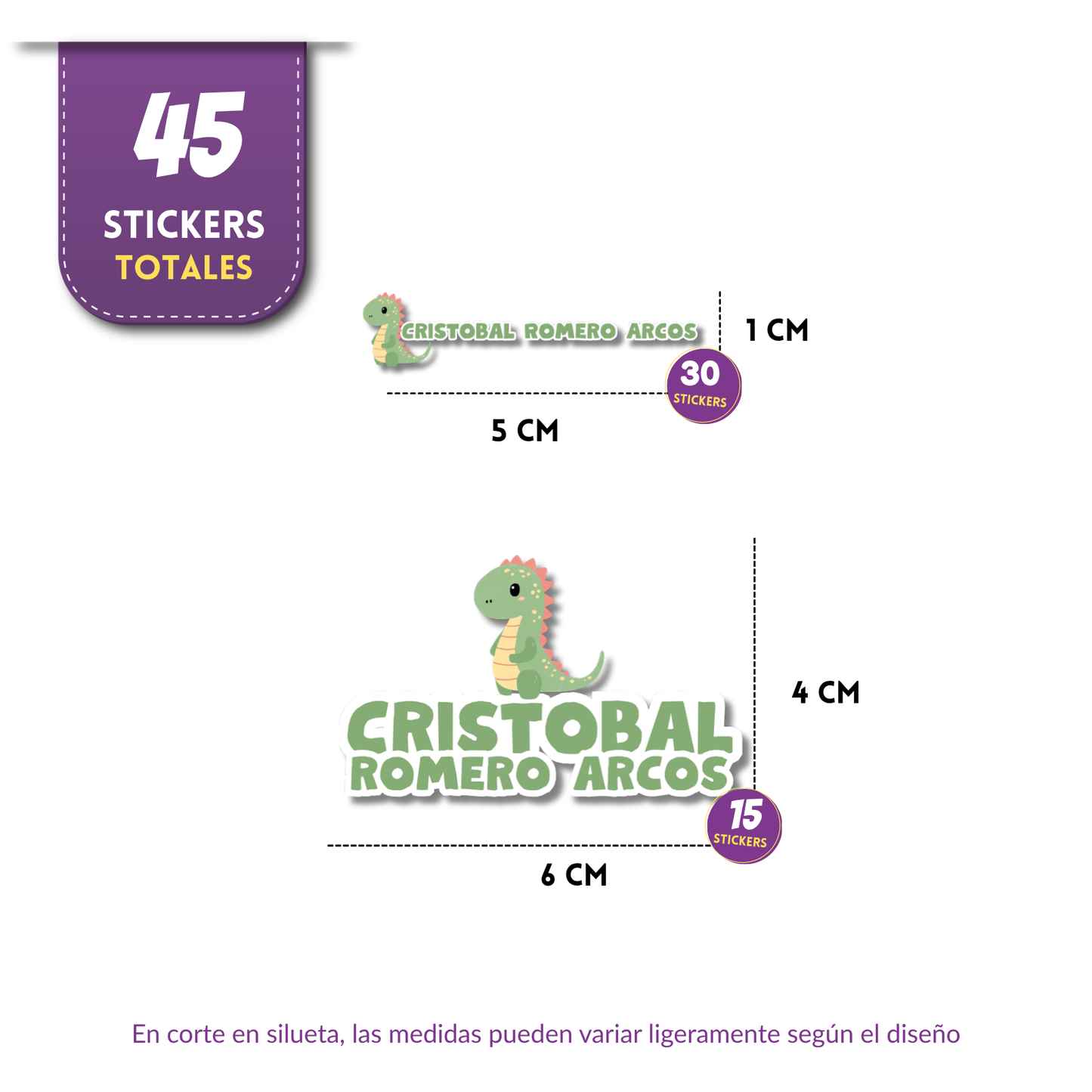 Dinosaurio Verde, etiquetas ropa, personalizadas, textil, DTF