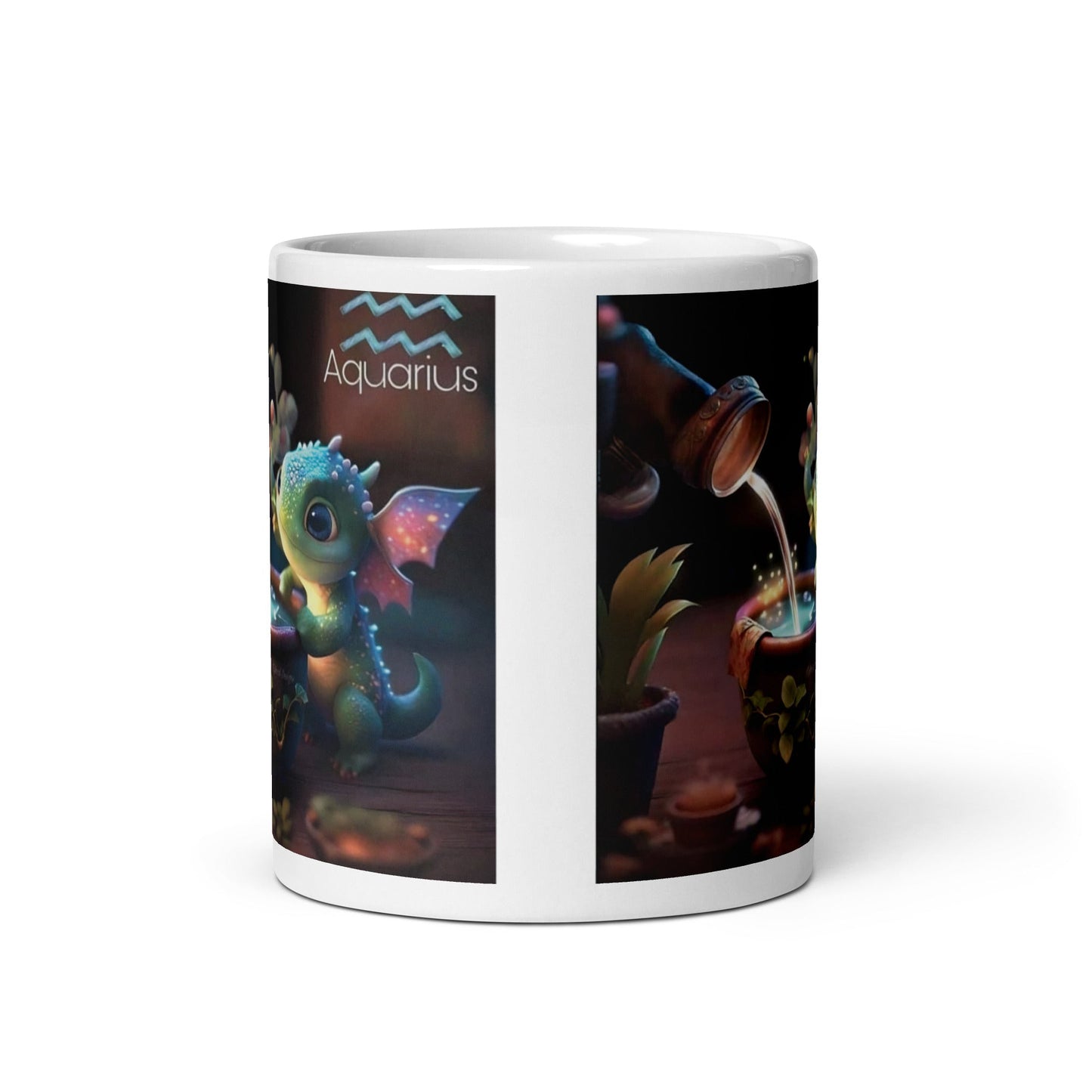 Dragón (Acuario) Signos Zodiacales Taza