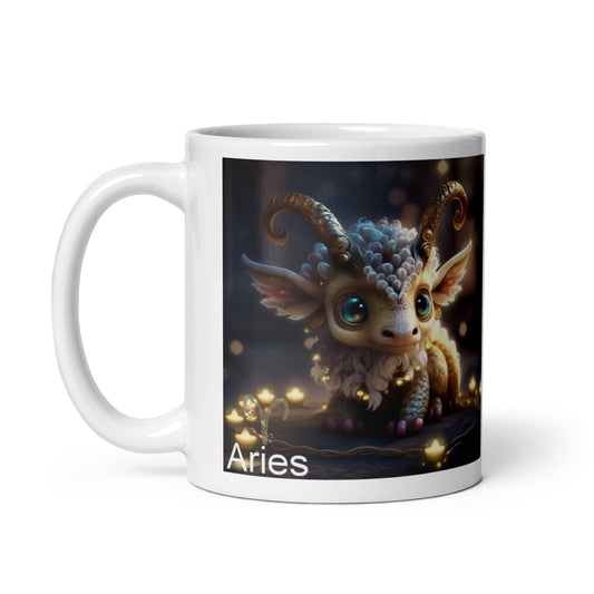 Dragón (Aries) Signos Zodiacales Taza
