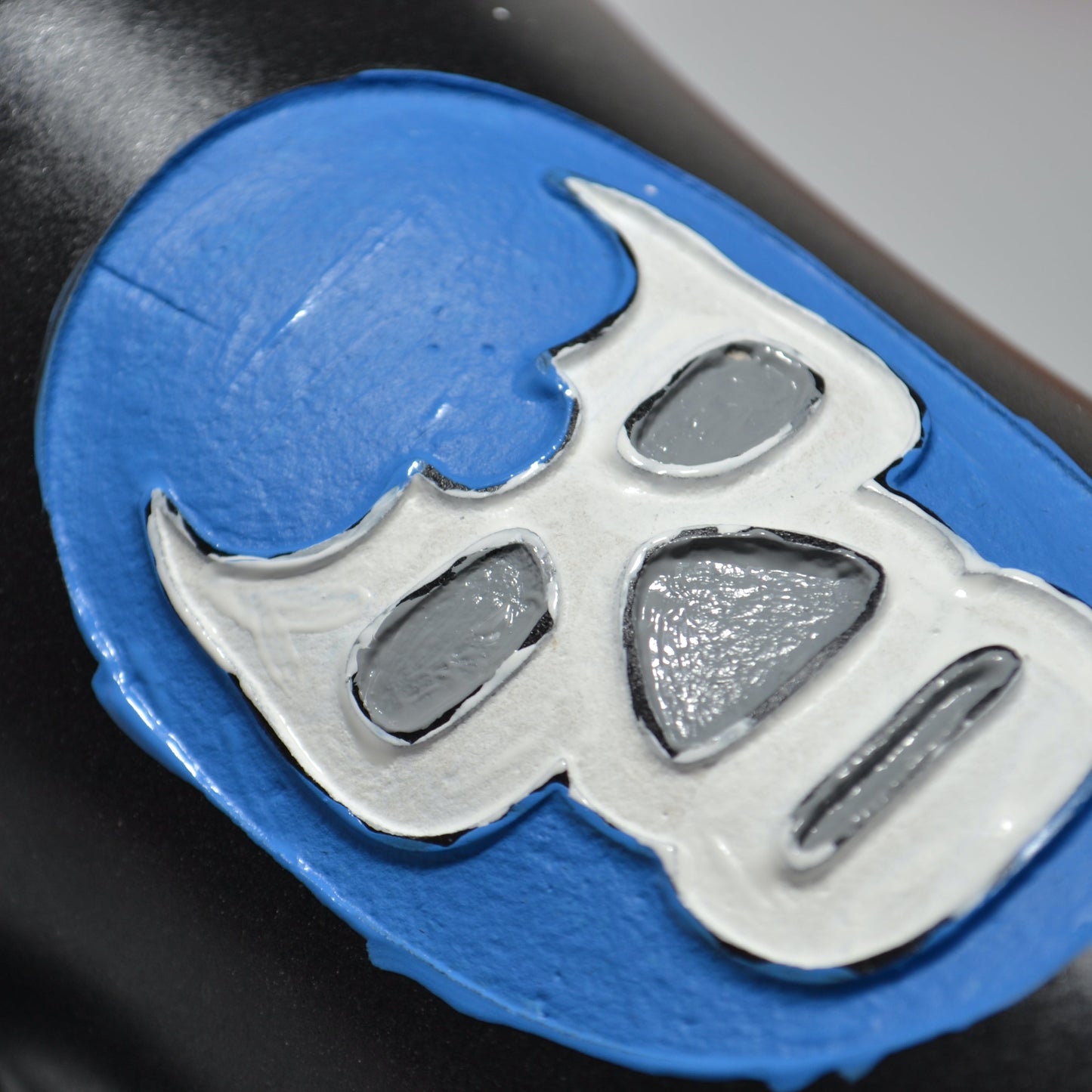 Taza Mexicana Artesanal Lucha Libre Máscara Blue Demon