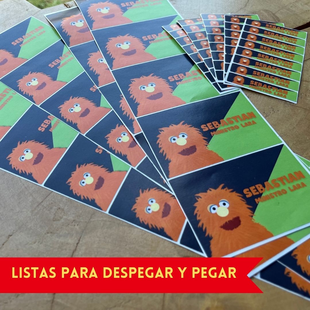 Etiquetas adhesivas de papel personalizadas tipo sticker