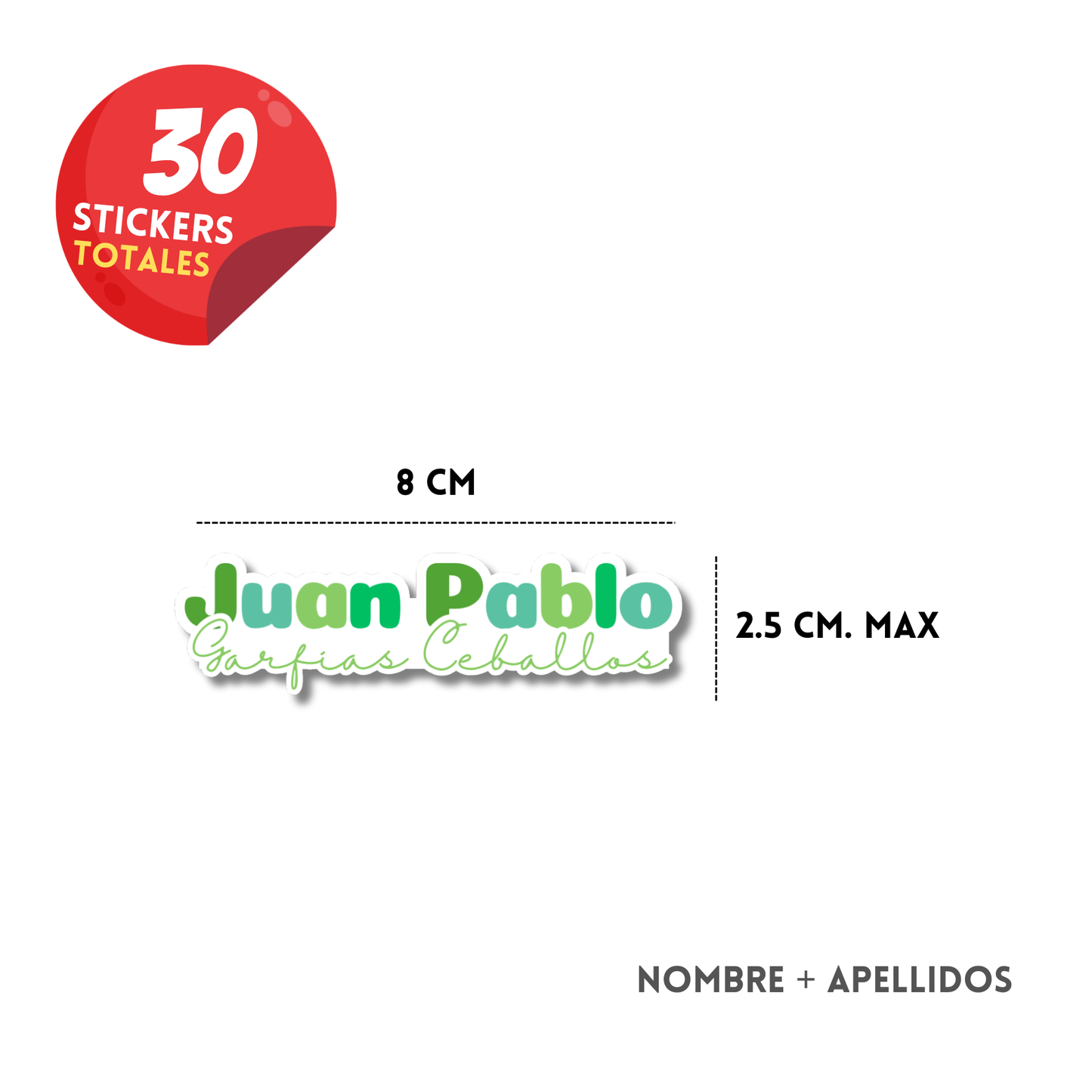 Silueta Nombre y Apellido, Etiquetas Escolares Personalizadas Libretas, Libros y Lápices