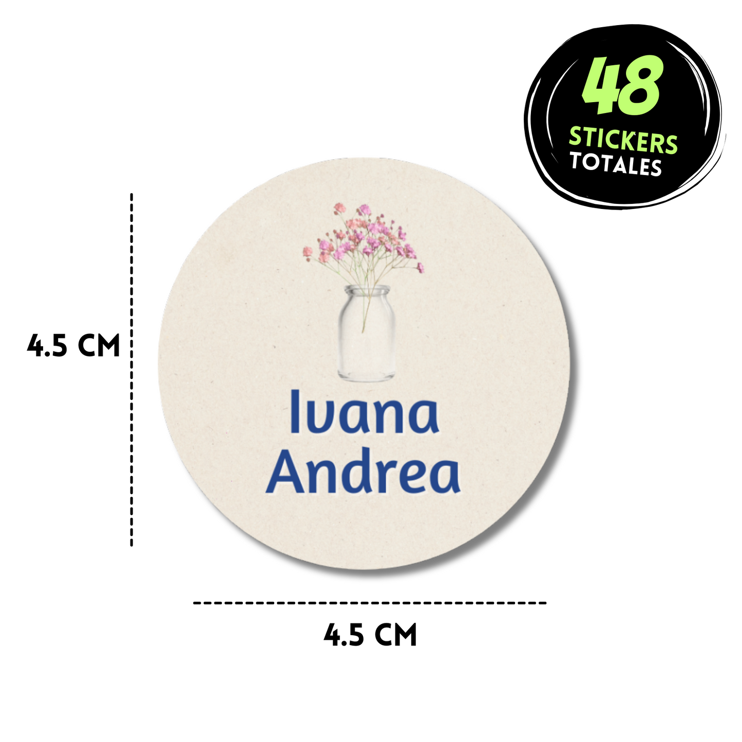 Florero Aesthetic Etiquetas Escolares Personalizadas Libretas, Libros y Lápices