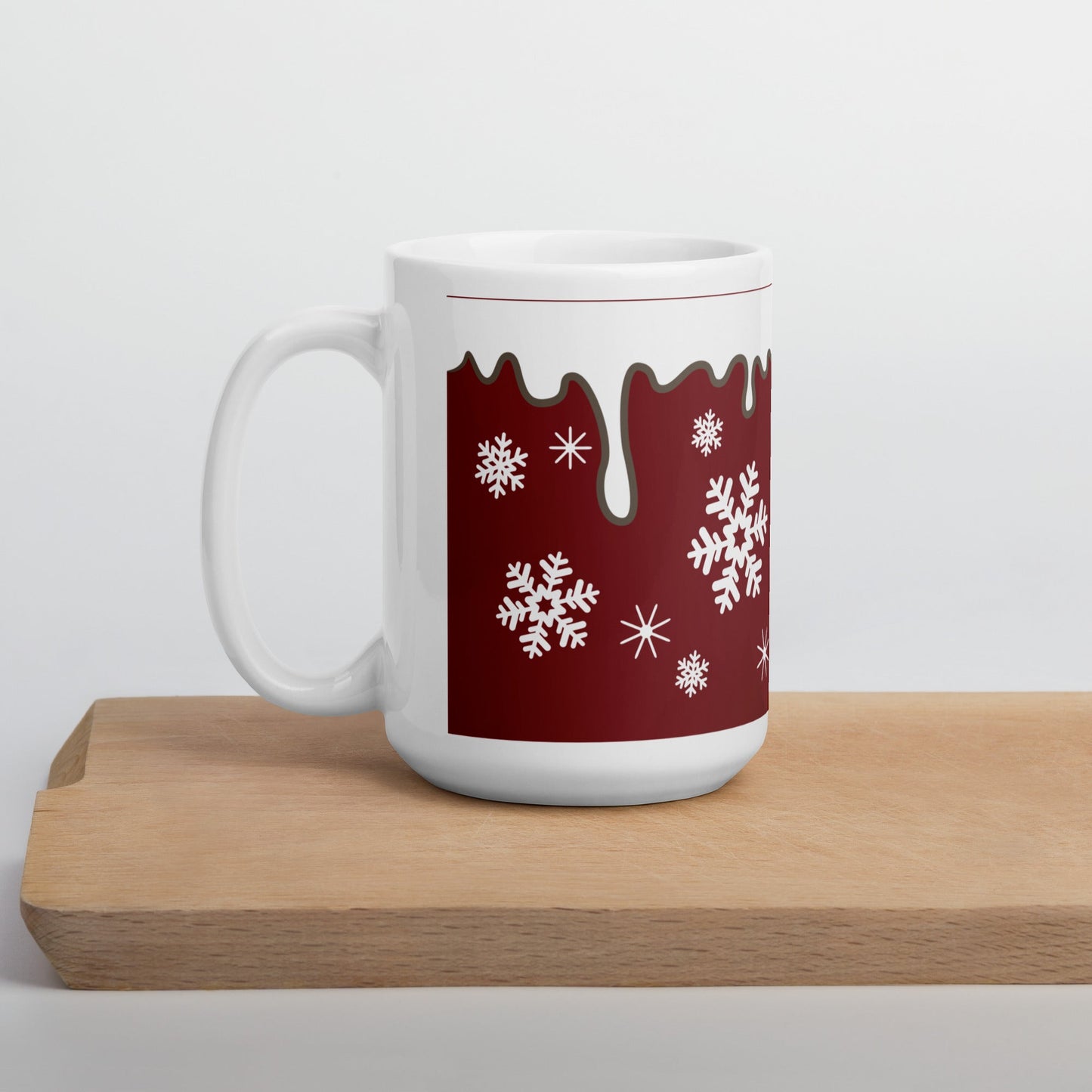 Copos De Nieve Navidad Taza