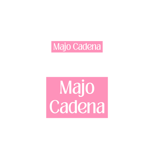 Fondo Rosa letras blancas, etiqueta lavable para tuppers y termos - Kuppani