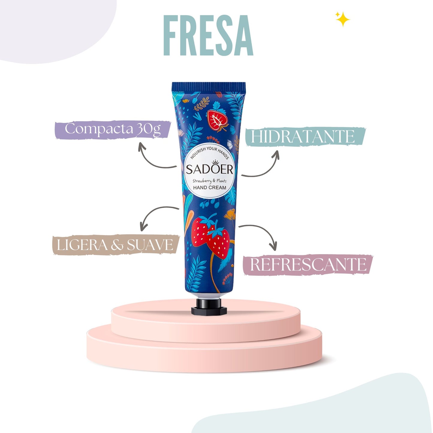 Strawberry Aroma Pocket Hand Cream: Quick and Portable Hydration