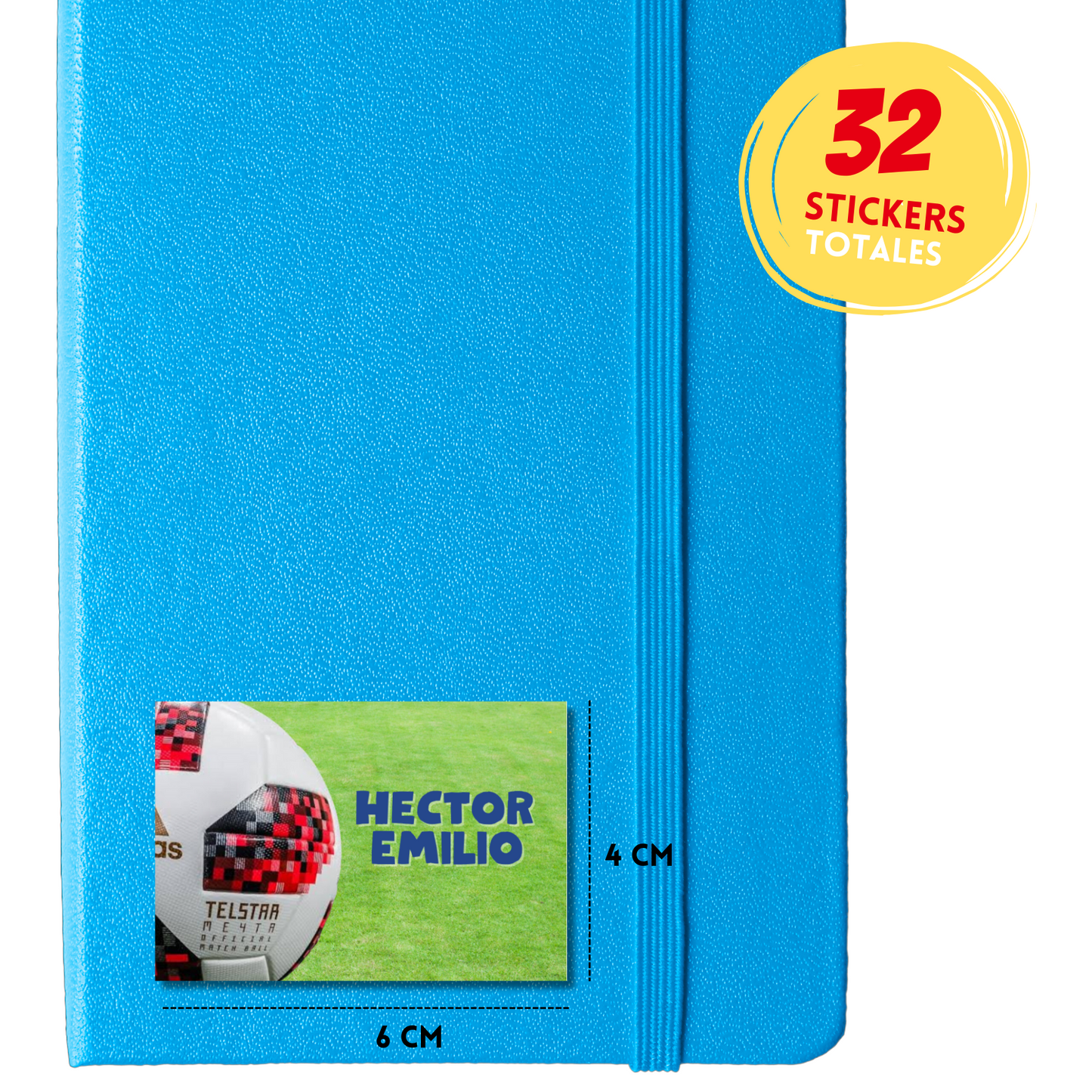 Ajolotito Personalized School Labels Notebooks, Books and Pencils 