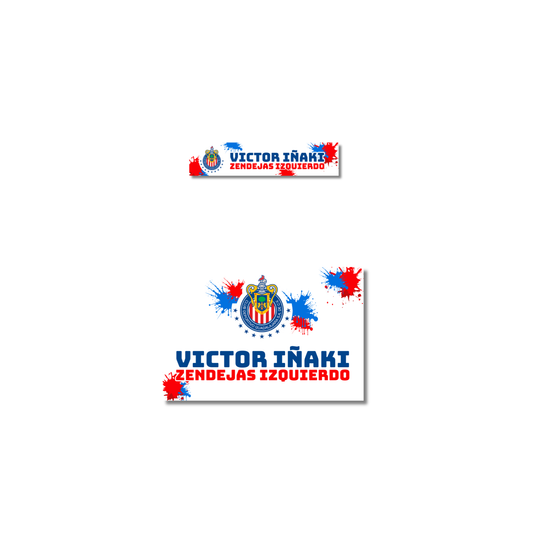 Futbol Logo Chivas, etiqueta lavable para tuppers y termos - Kuppani