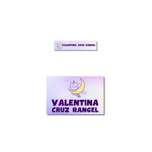 Gaticornio Luna, Etiquetas para Ropa Personalizadas