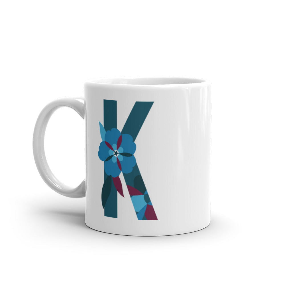 Letras Flor Taza