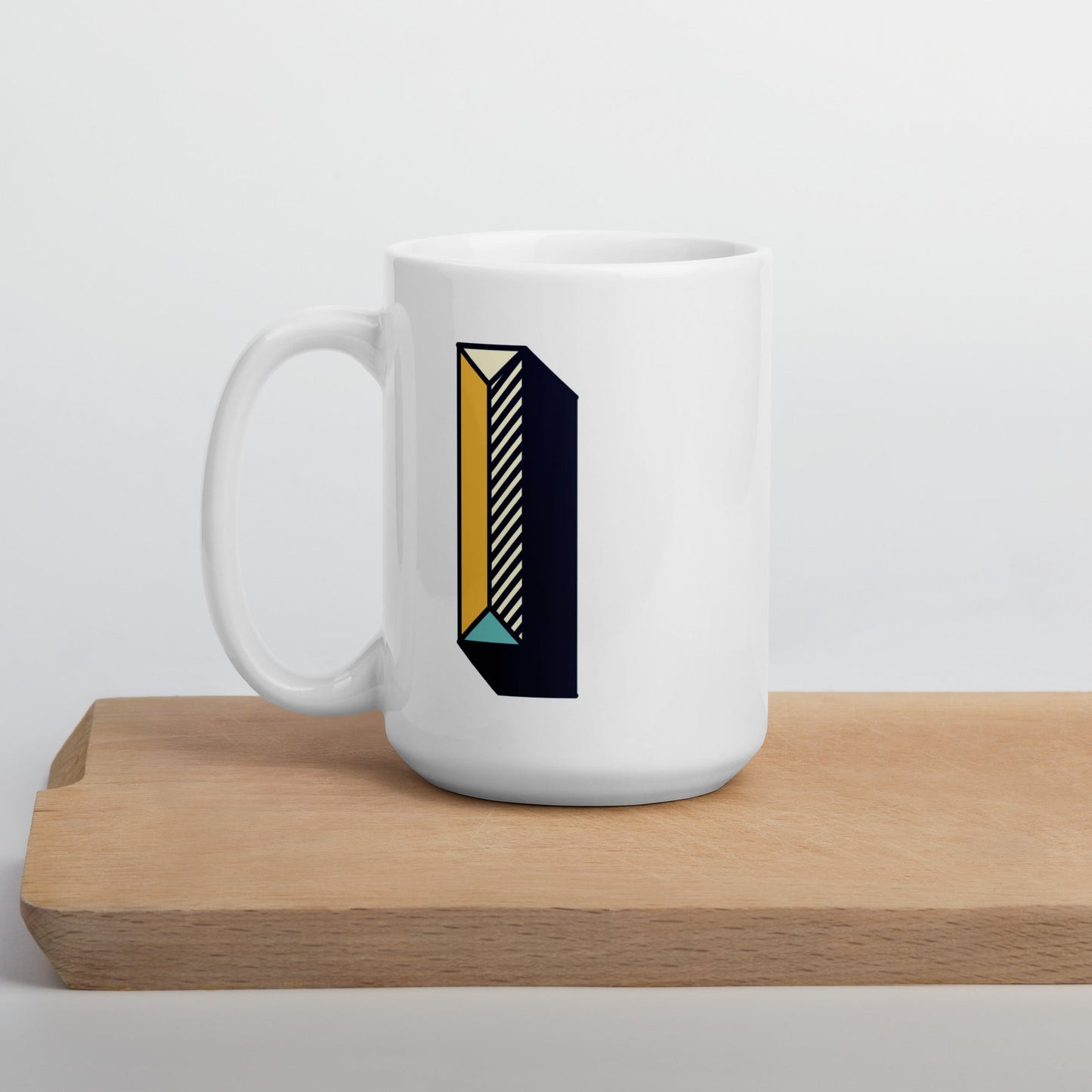 Letras Lineas Retro Taza