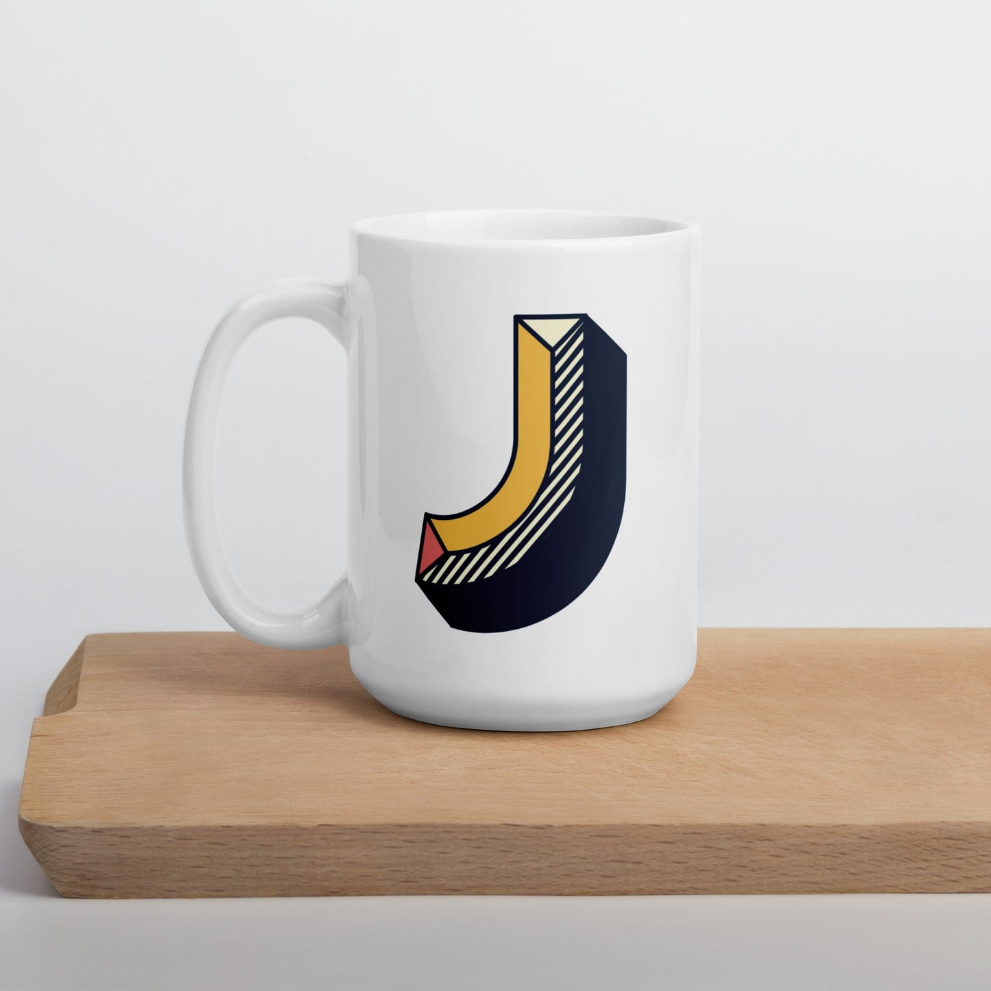 Letras Lineas Retro Taza