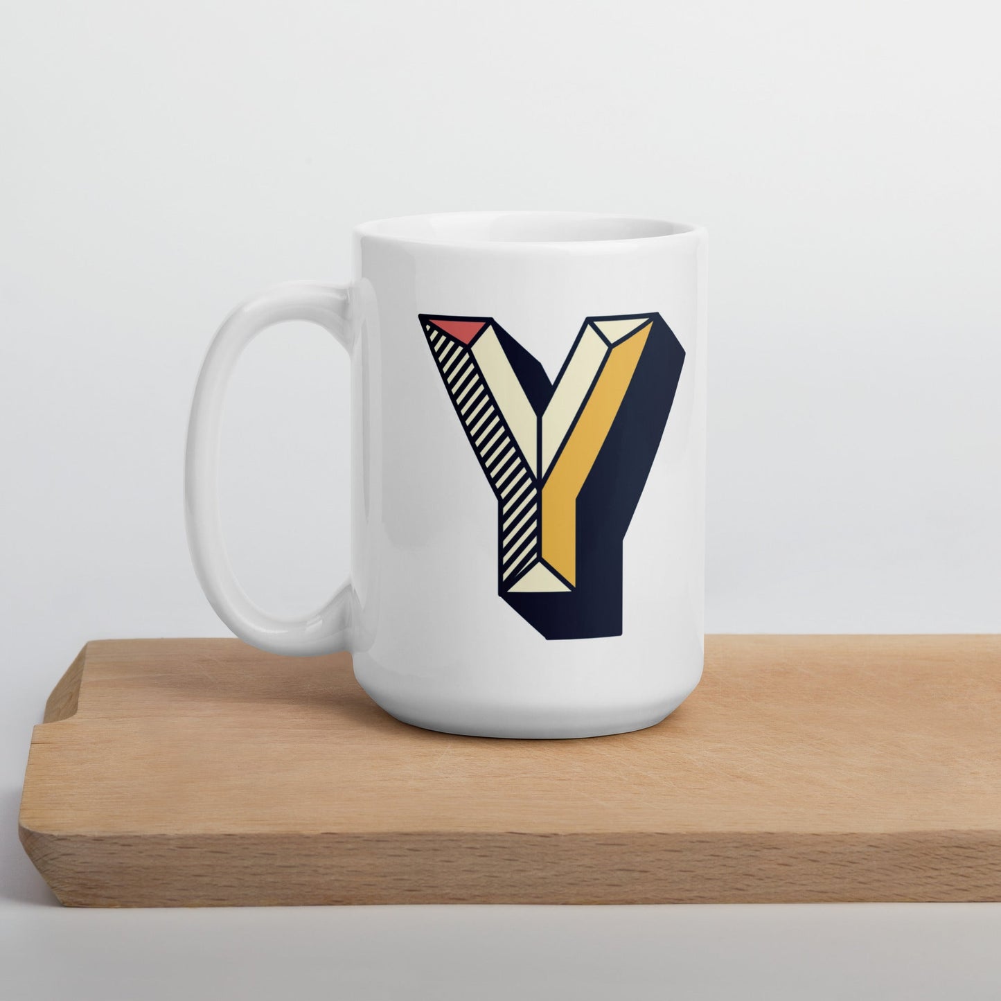 Letras Lineas Retro Taza