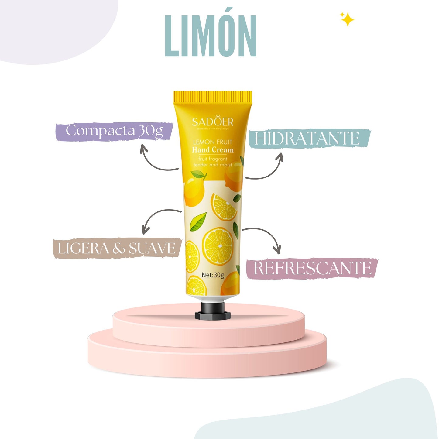 Lemon Scent Pocket Hand Cream: Quick and Portable Hydration