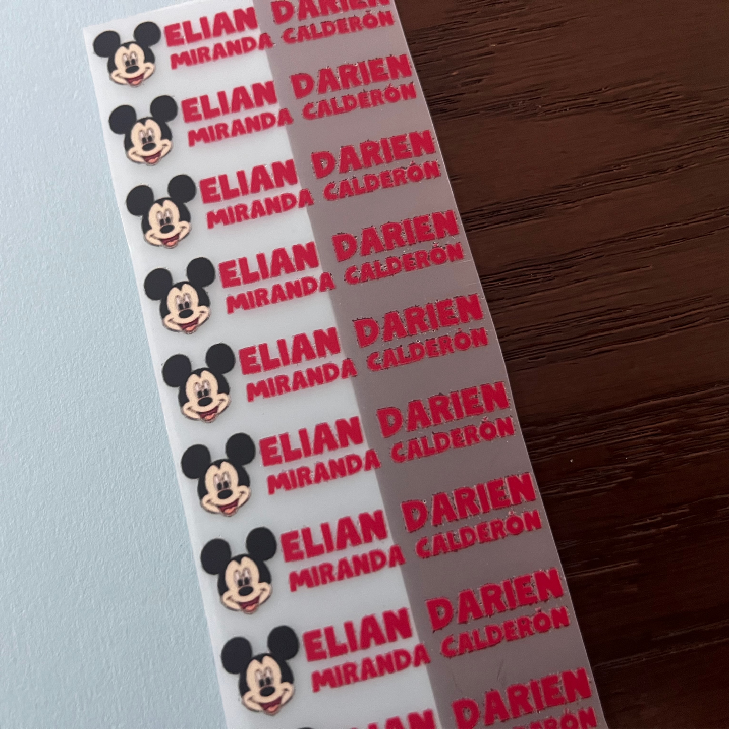 Mickey Mouse Clásico, etiquetas ropa, personalizadas, textil, DTF