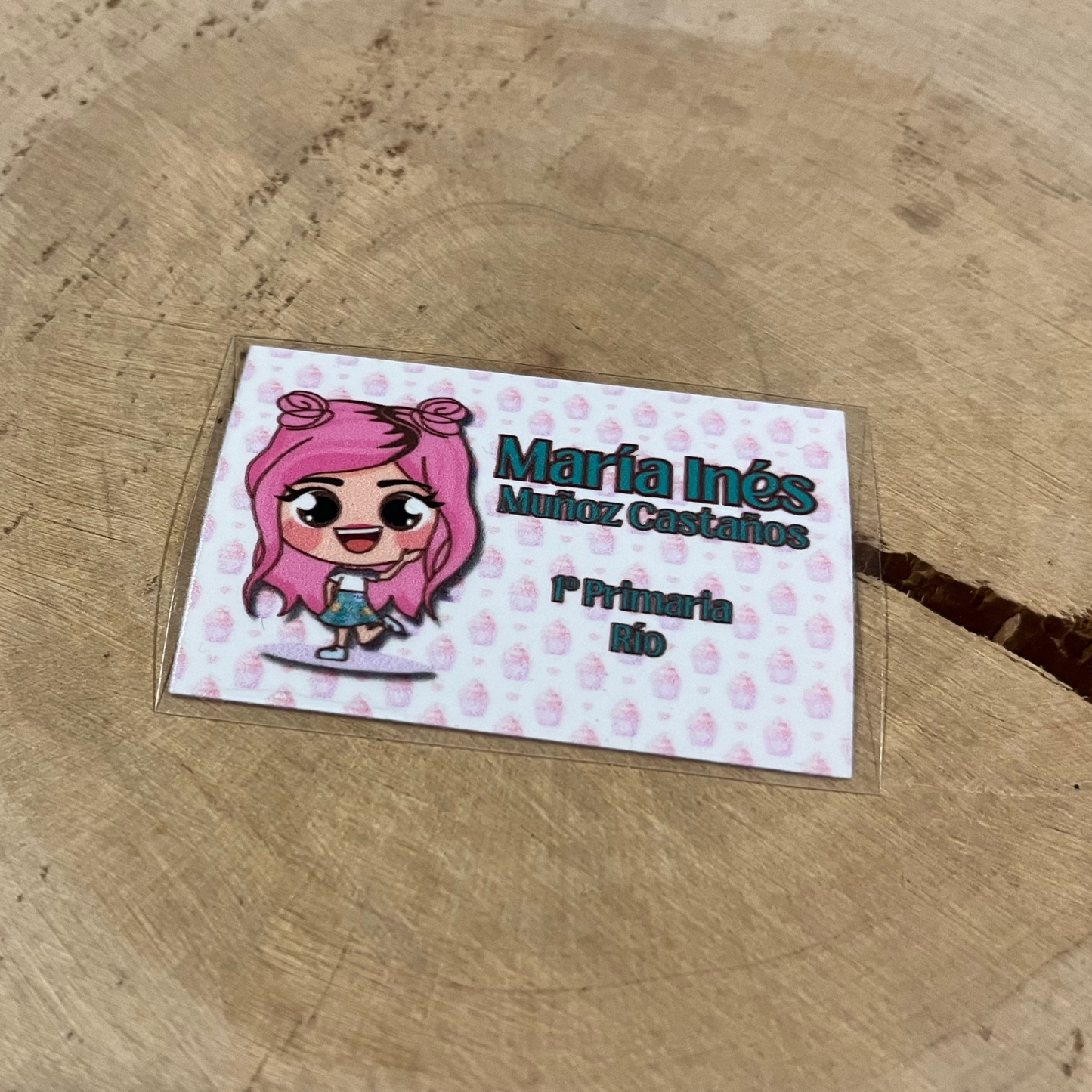 Mis Pastelitos Caricatura, Etiquetas para Tuppers y Termos, Resistentes al Agua