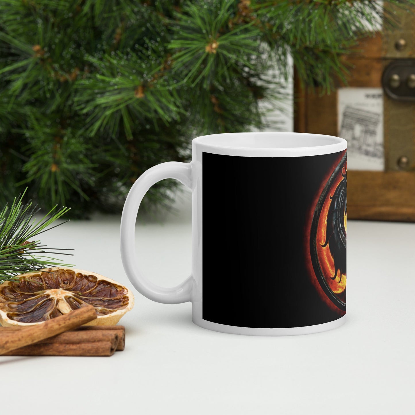 Mortal Kombat Logo Videojuego Taza