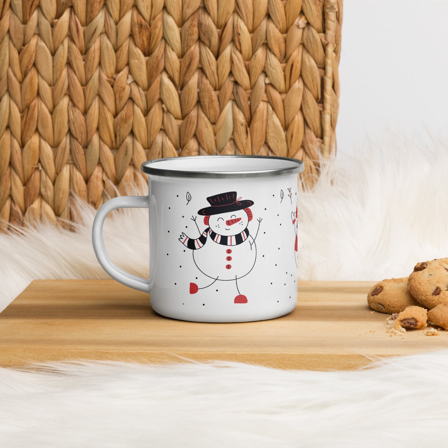 Muñecos De Nieve Taza Navidad
