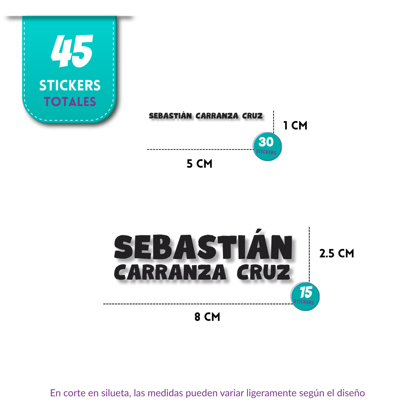 Nombre mayúsculas, etiquetas ropa, personalizadas, textil, DTF