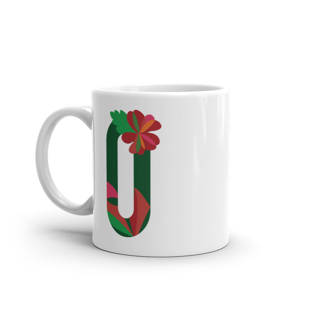 Letras Flor Taza