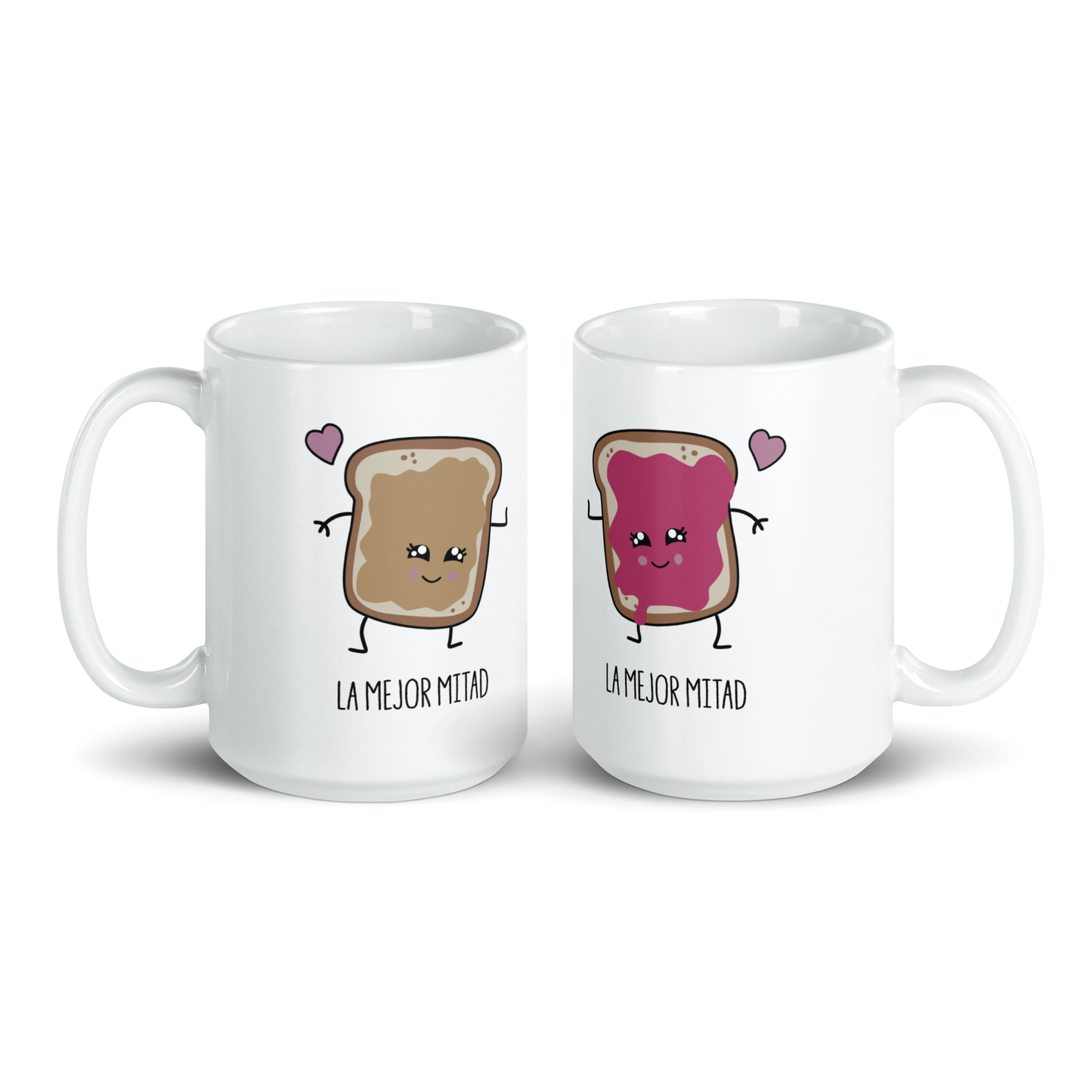 Pan Y Mermelada Pareja La Mejor Mitad Kit Tazas