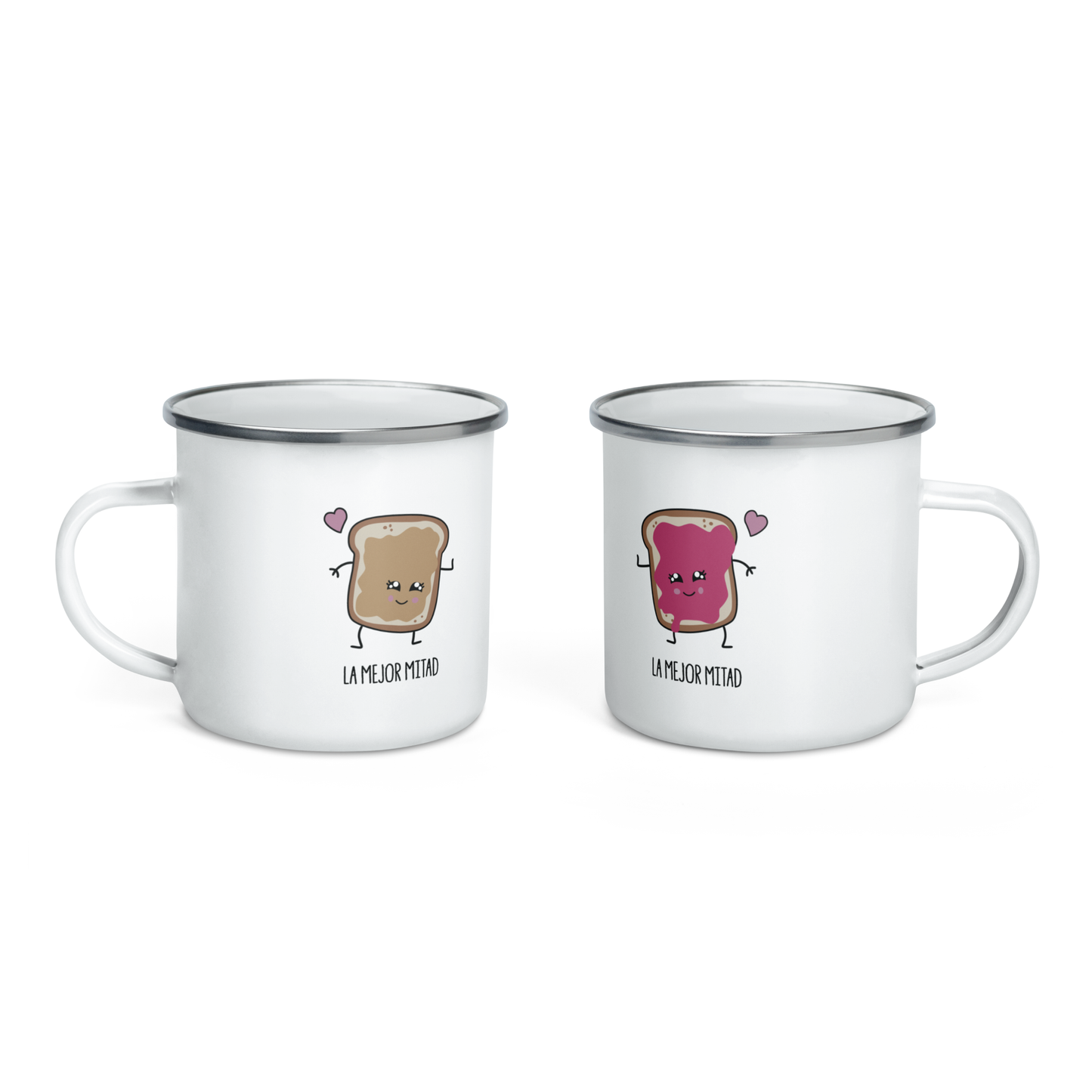 Pan Y Mermelada Pareja La Mejor Mitad Kit Tazas