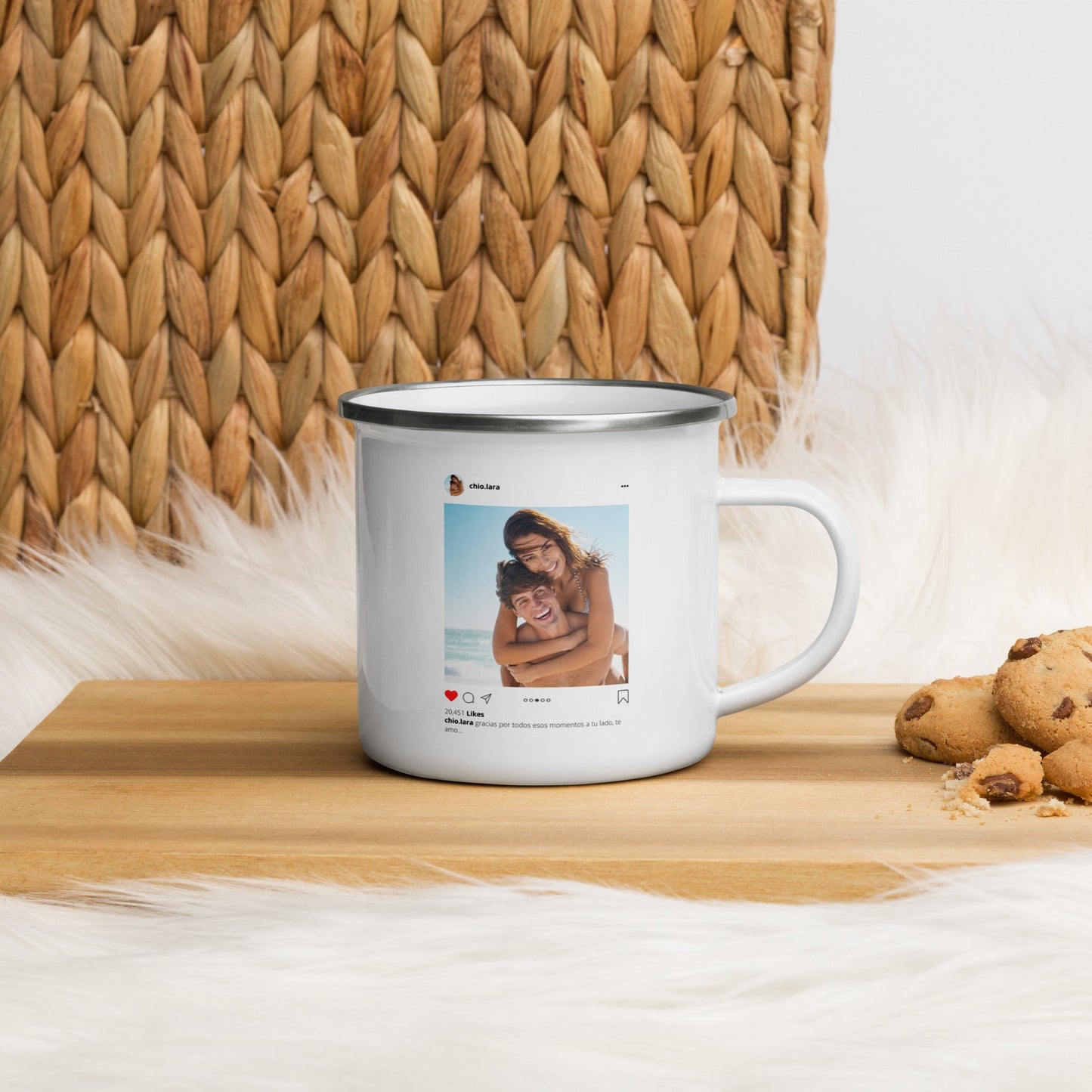 Taza Pocillo Peltre Peronalizada
