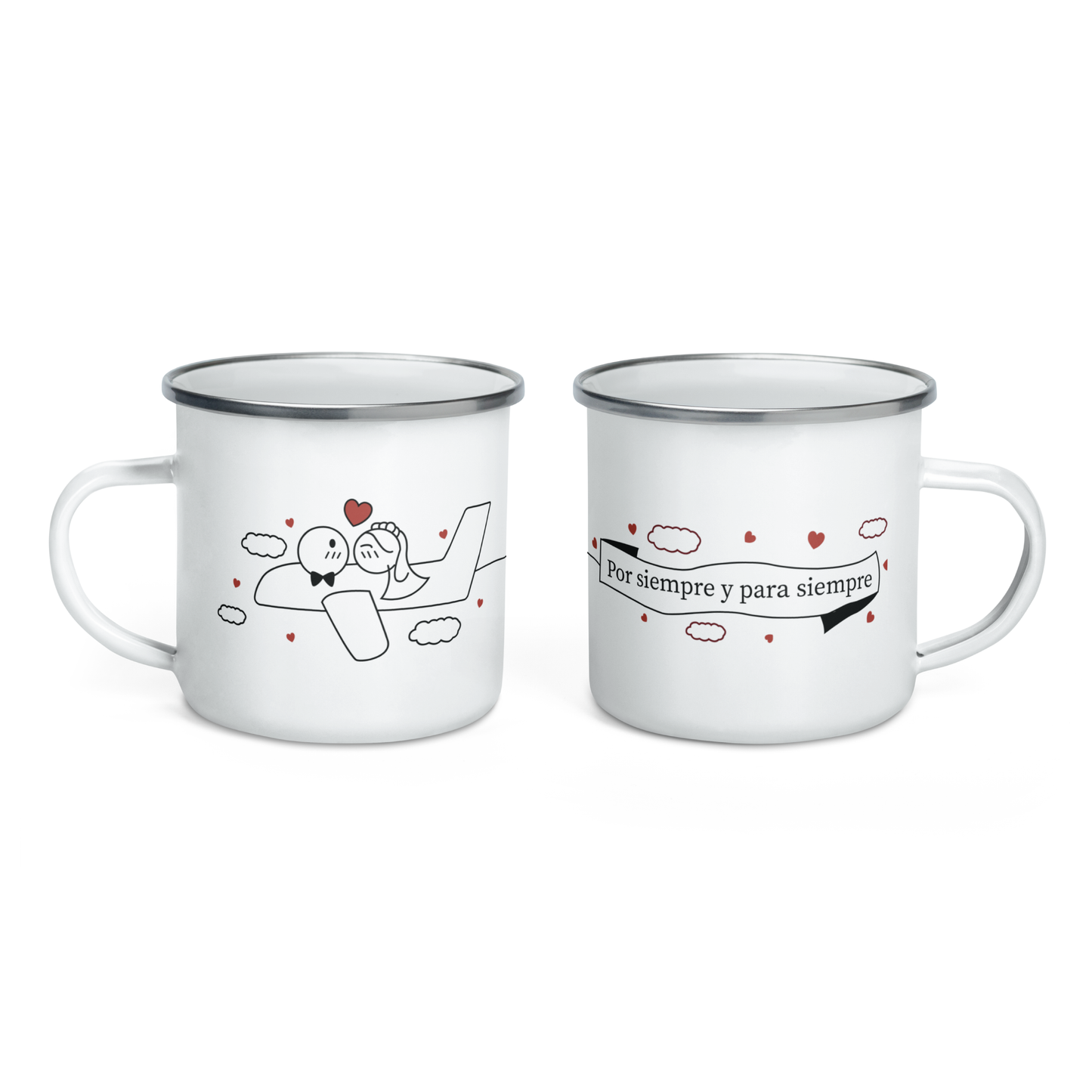 Por Siempre Y Para Siempre  Pareja Kit Tazas
