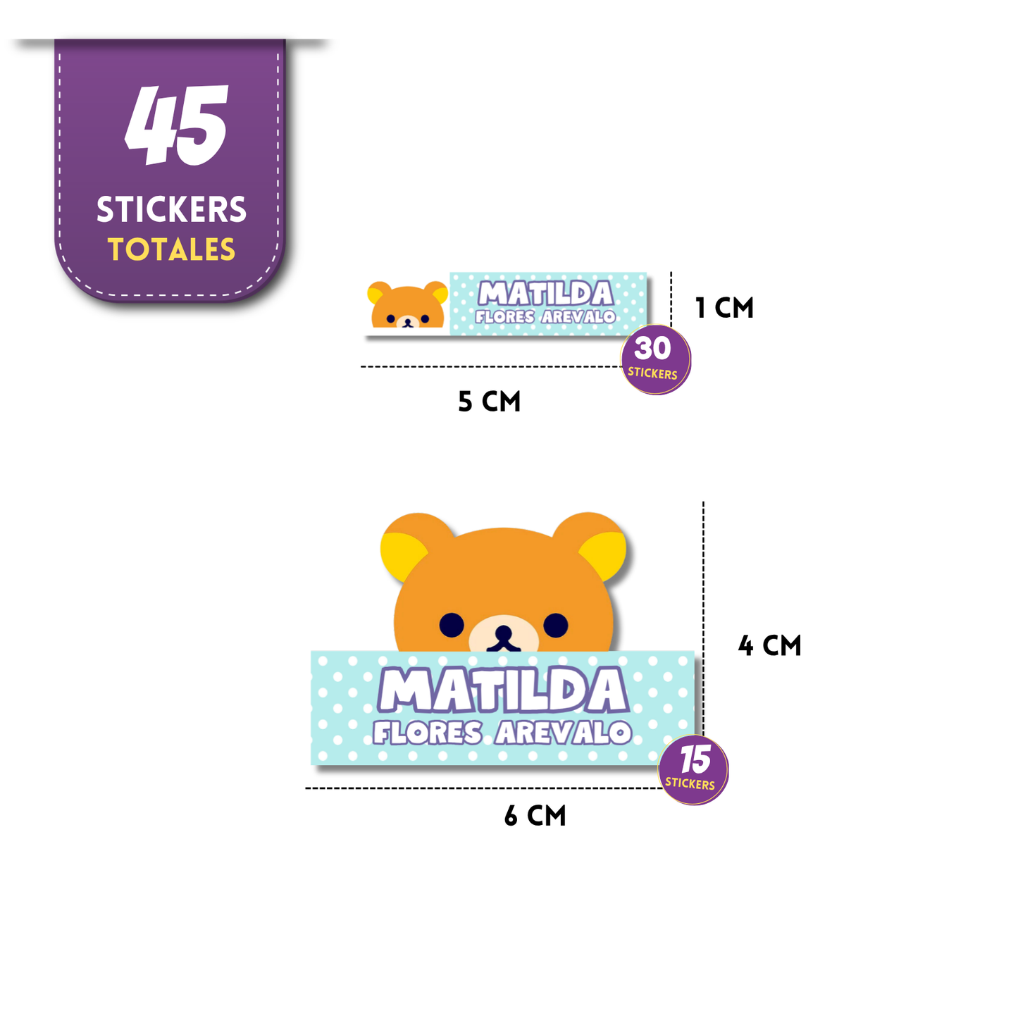 Rilakkuma fondo verde, etiquetas ropa, personalizadas, textil, DTF