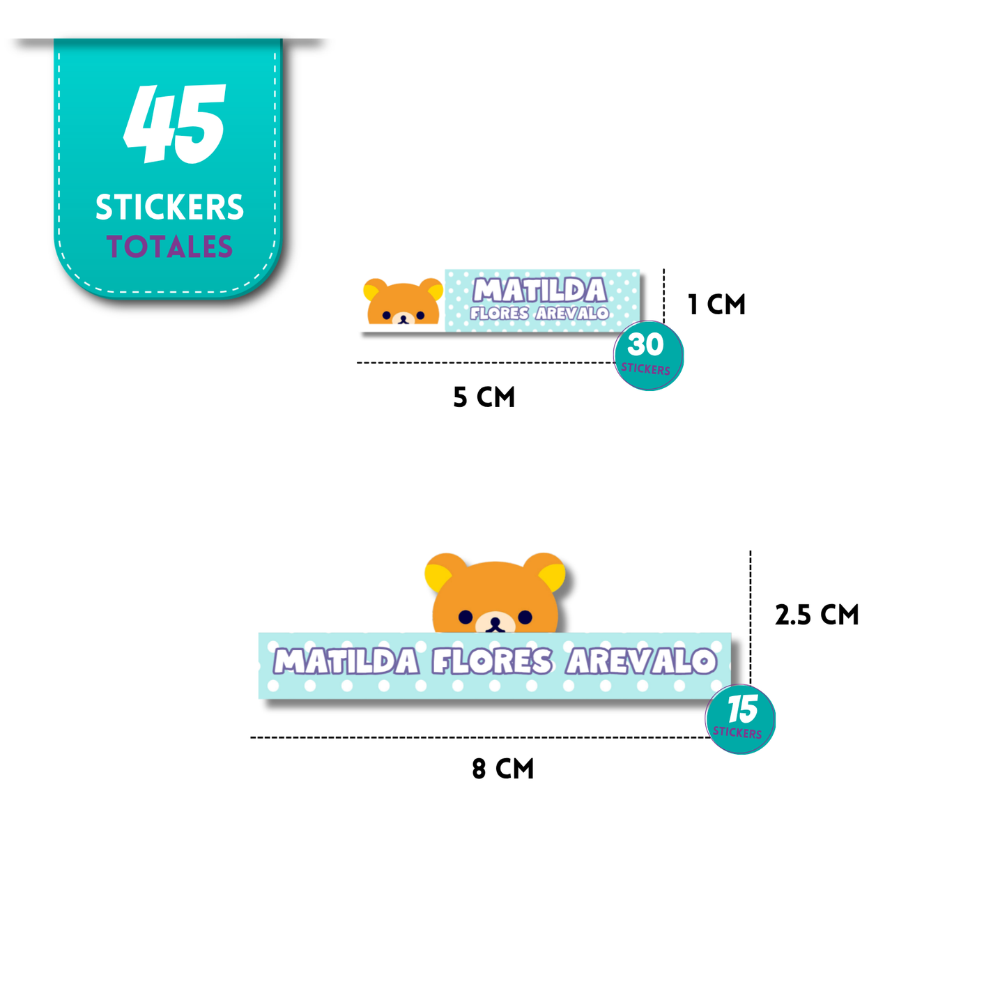 Rilakkuma fondo verde, etiquetas ropa, personalizadas, textil, DTF