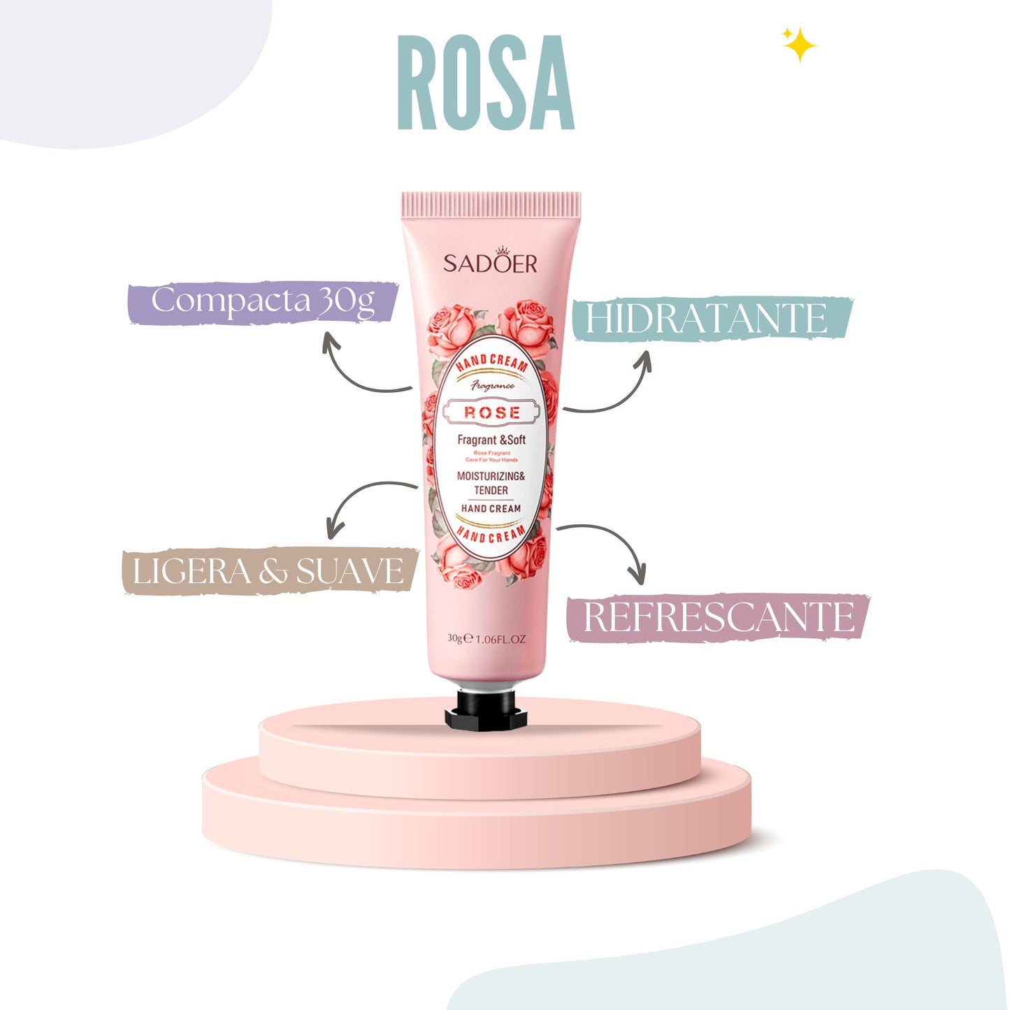 Rose Aroma Pocket Hand Cream: Quick and Portable Hydration