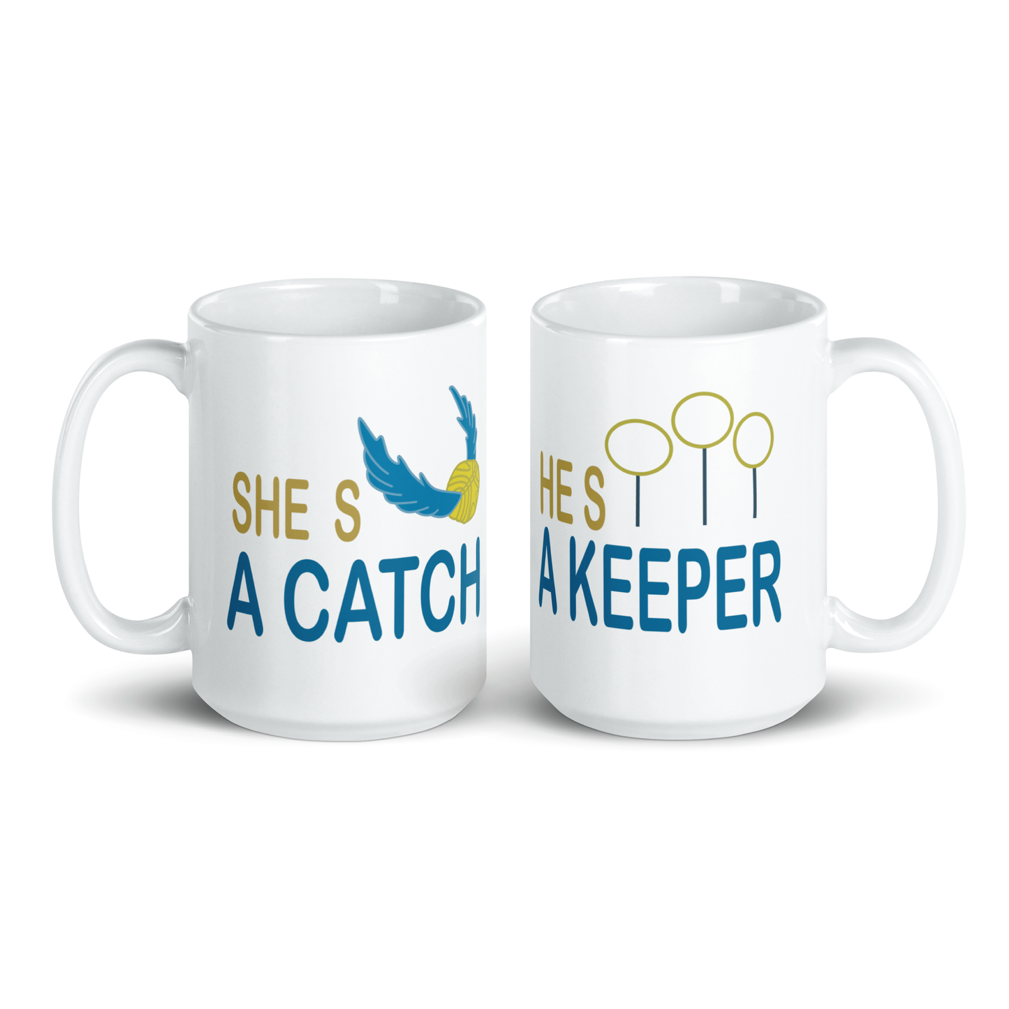 She’s A Catch He’s A Keeper Kit Harry Potter Tazas