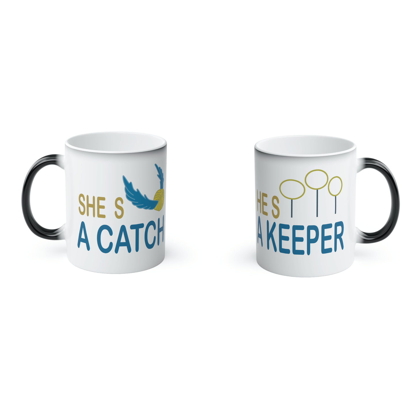 She’s A Catch He’s A Keeper Kit Harry Potter Tazas