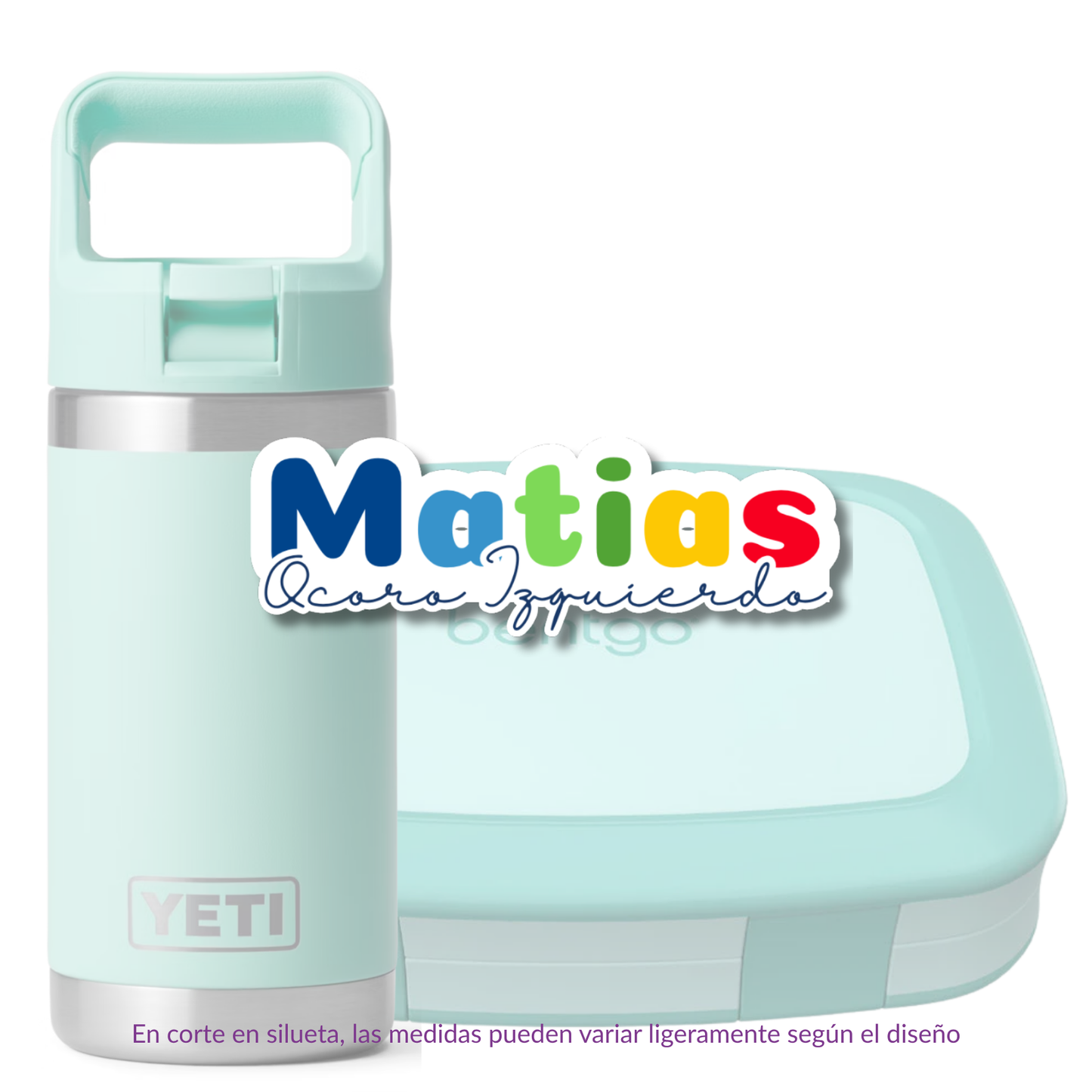 Silueta Nombre y Apellido, etiqueta lavable para tuppers y termos - Kuppani
