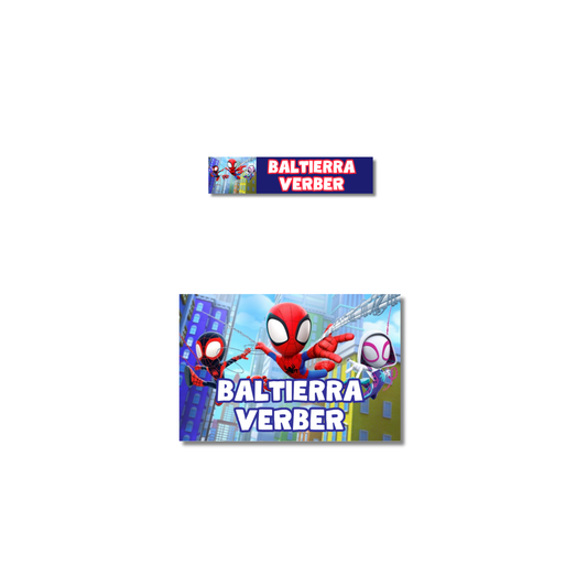 Spidey y Amigos, etiquetas ropa, personalizadas, textil, DTF