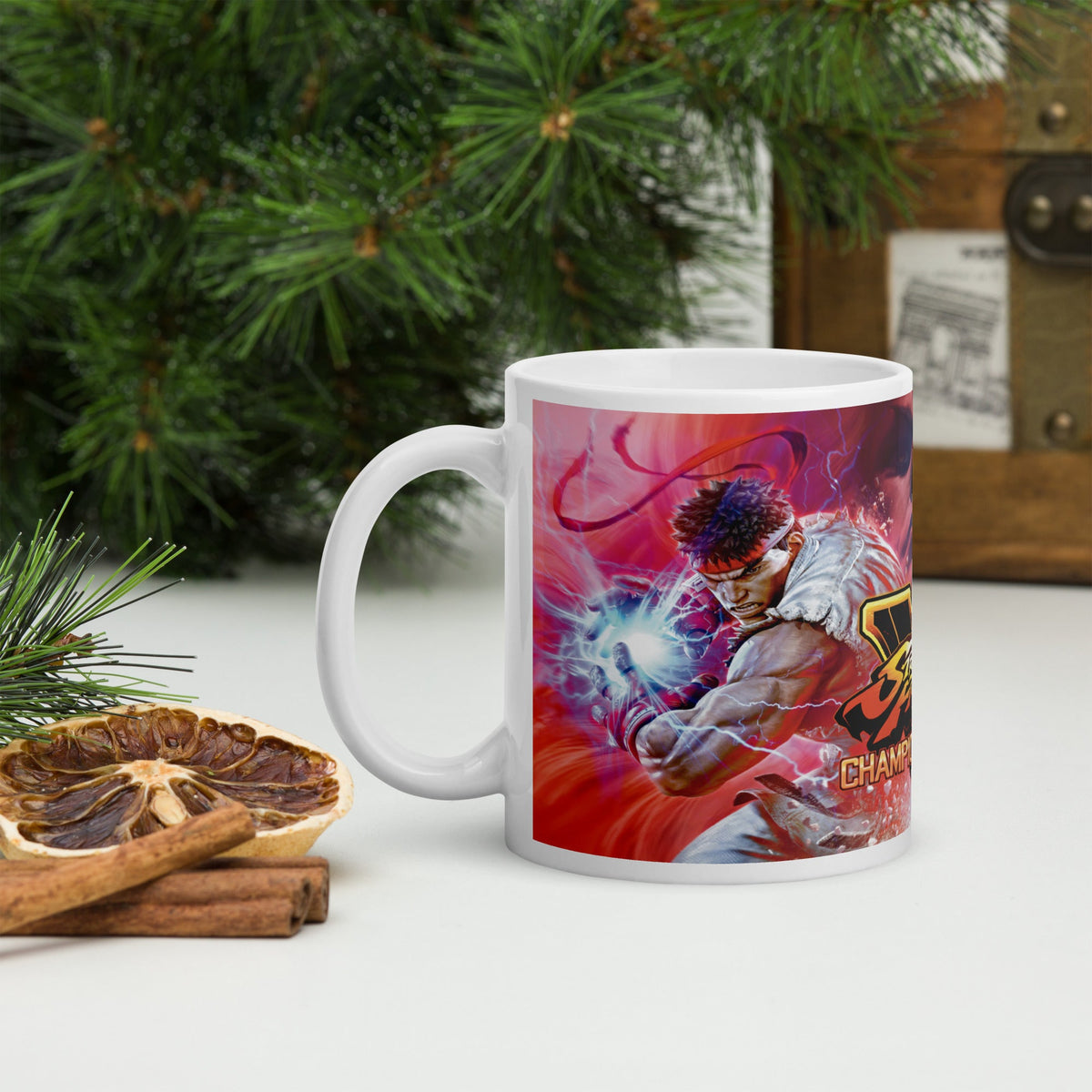 Street Fighter Ryu y Chun li Videouego Taza - Kuppani