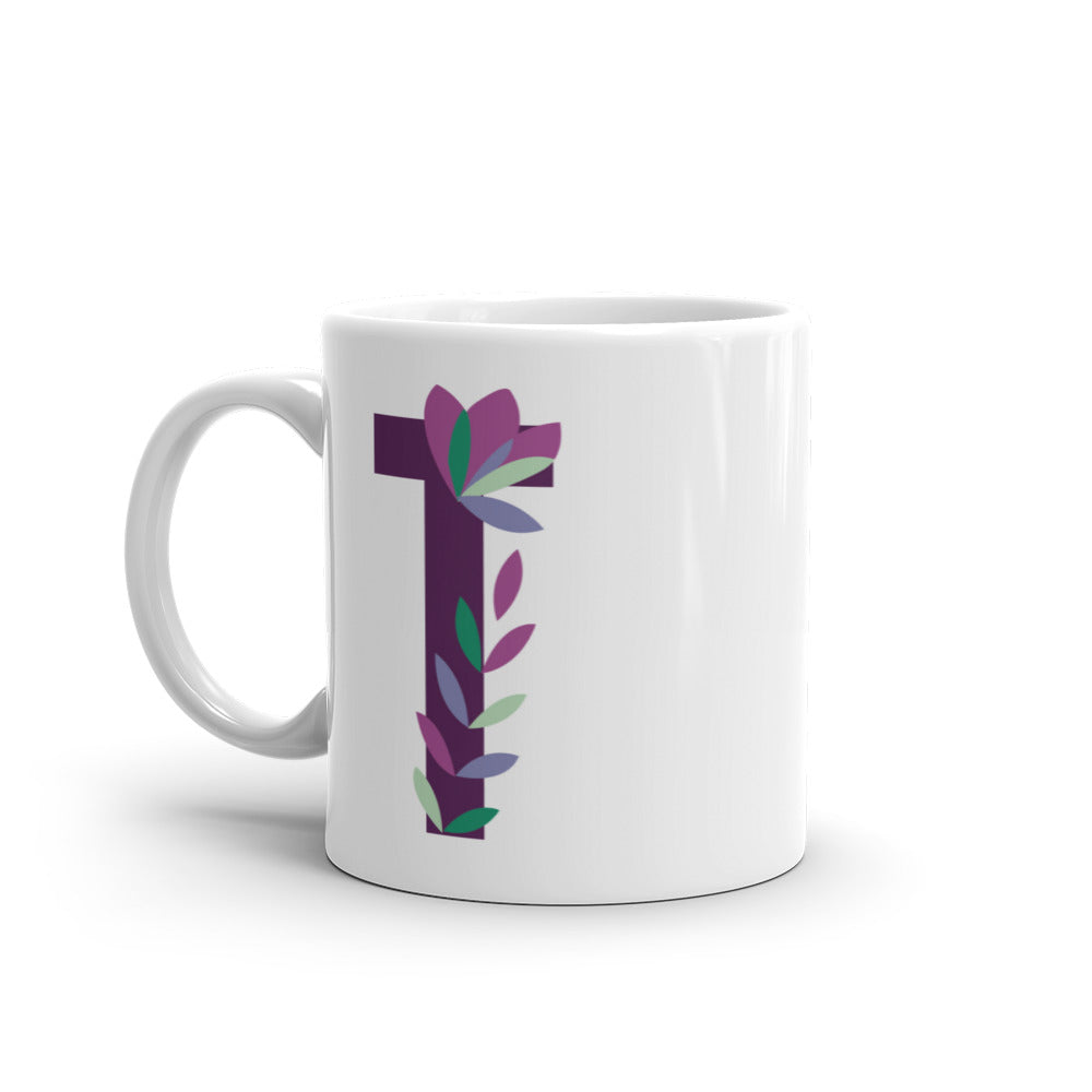Letras Flor Taza