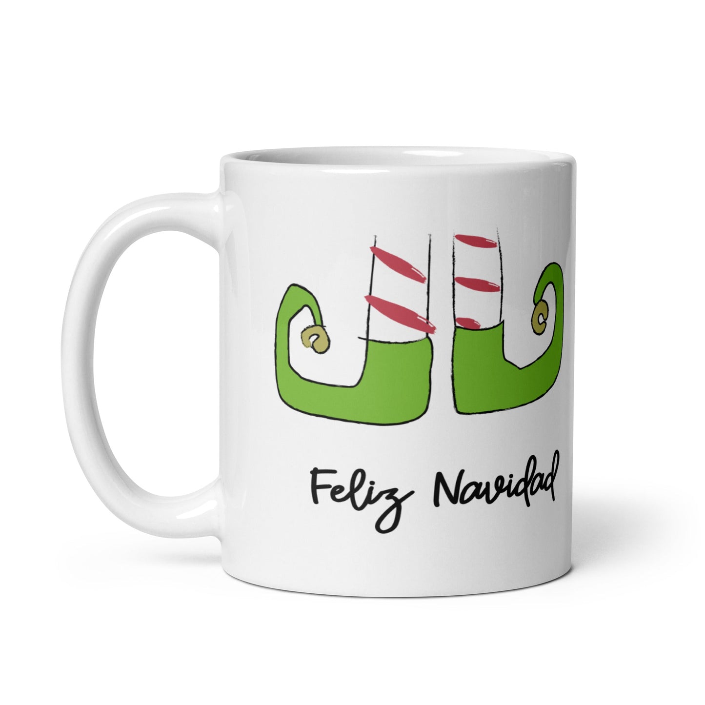 Zapatos Duende Taza Navidad