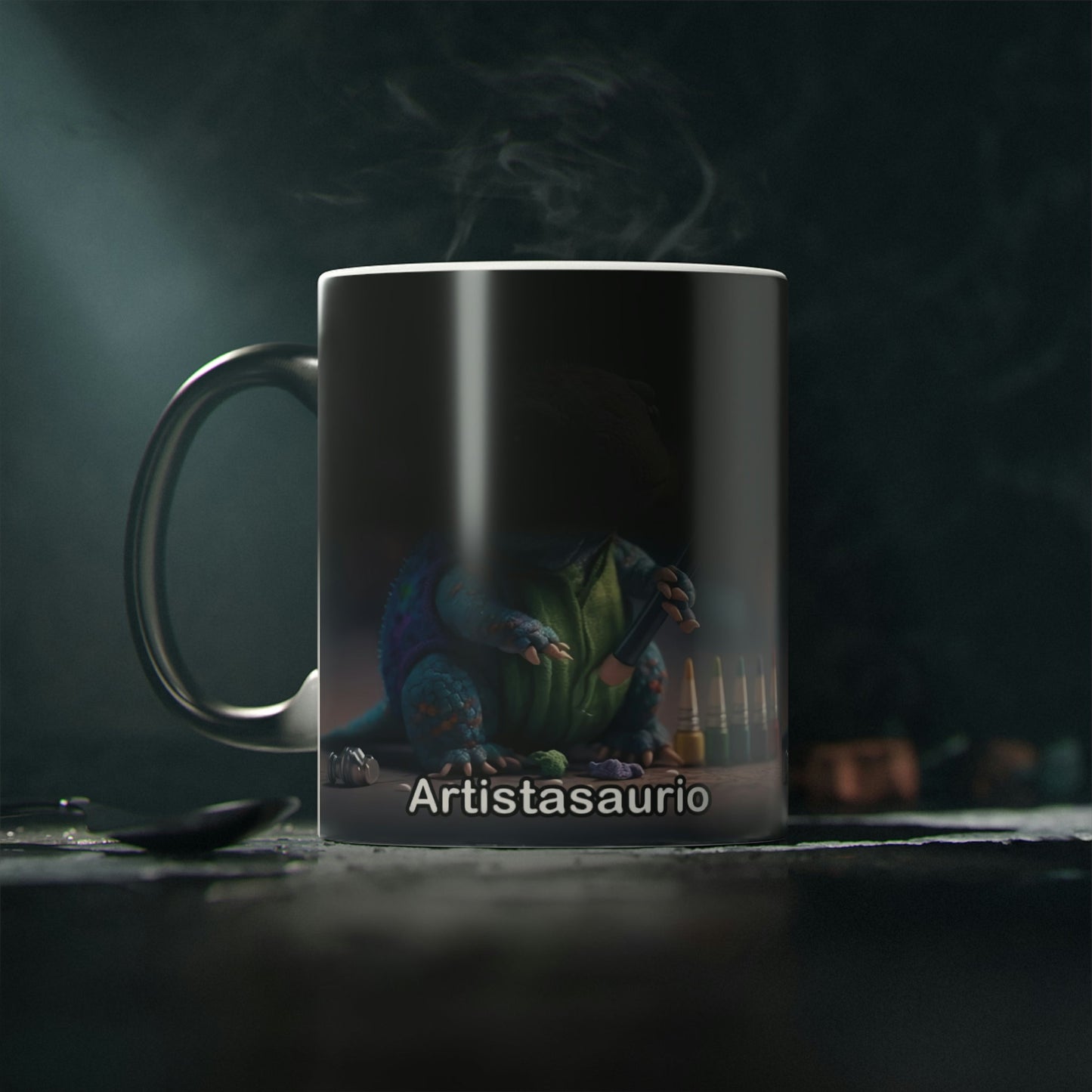 Dino Profesiones Artistasaurio Taza