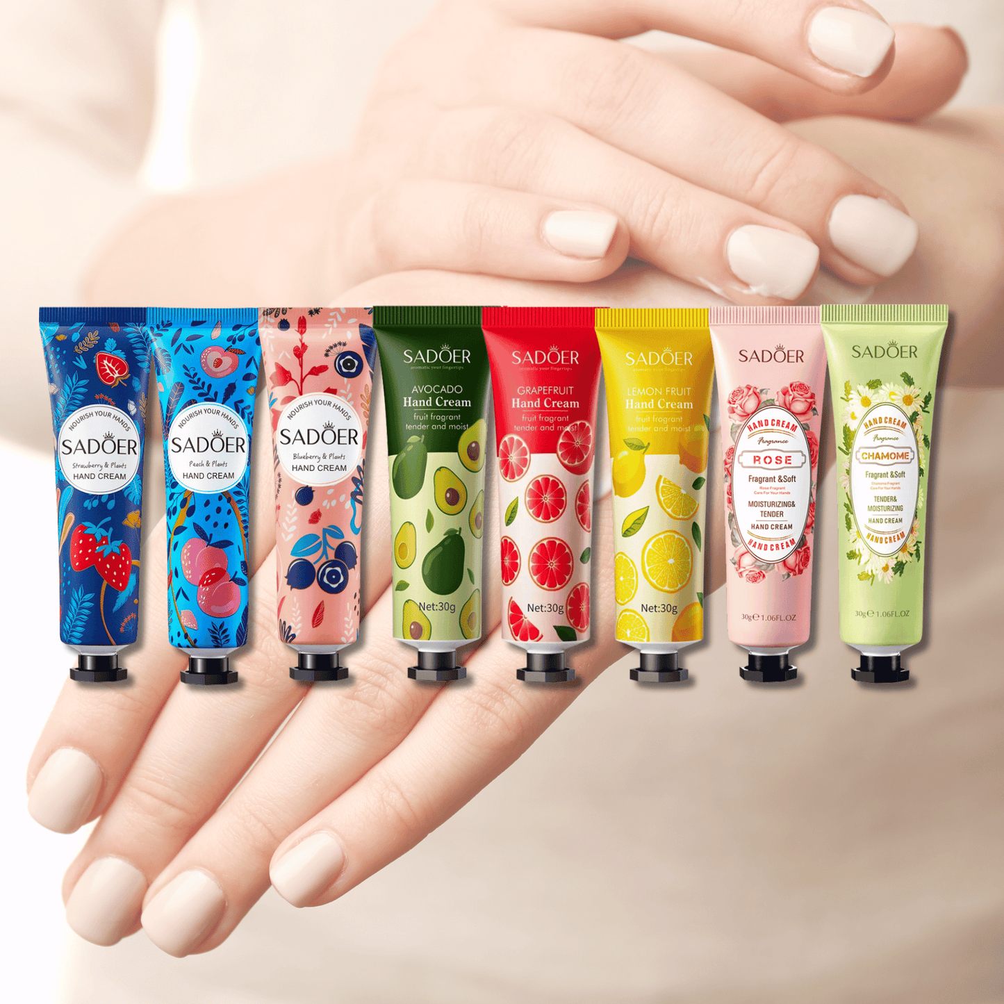Pocket Hand Cream: Quick and Portable Hydration Pack with 8 Lovely Scents