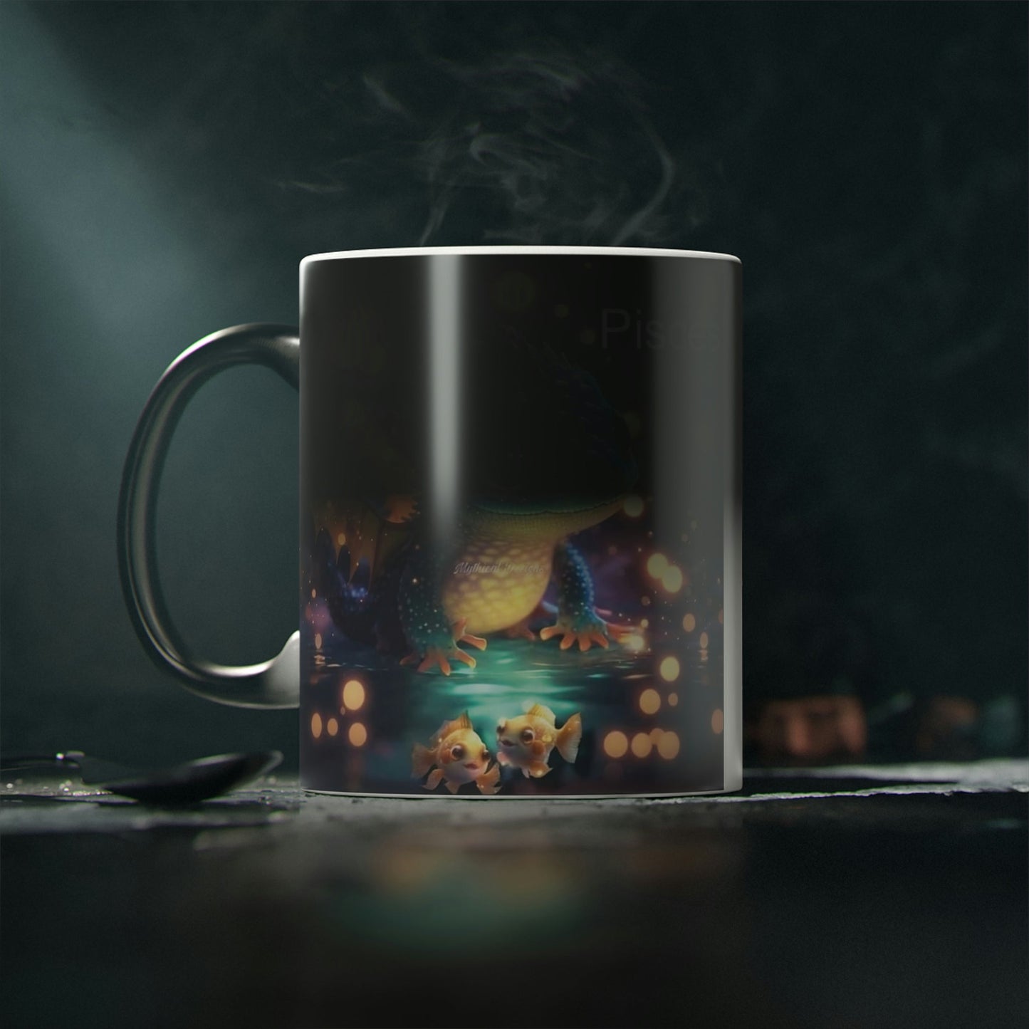 Dragón (Piscis) Signos Zodiacales Taza