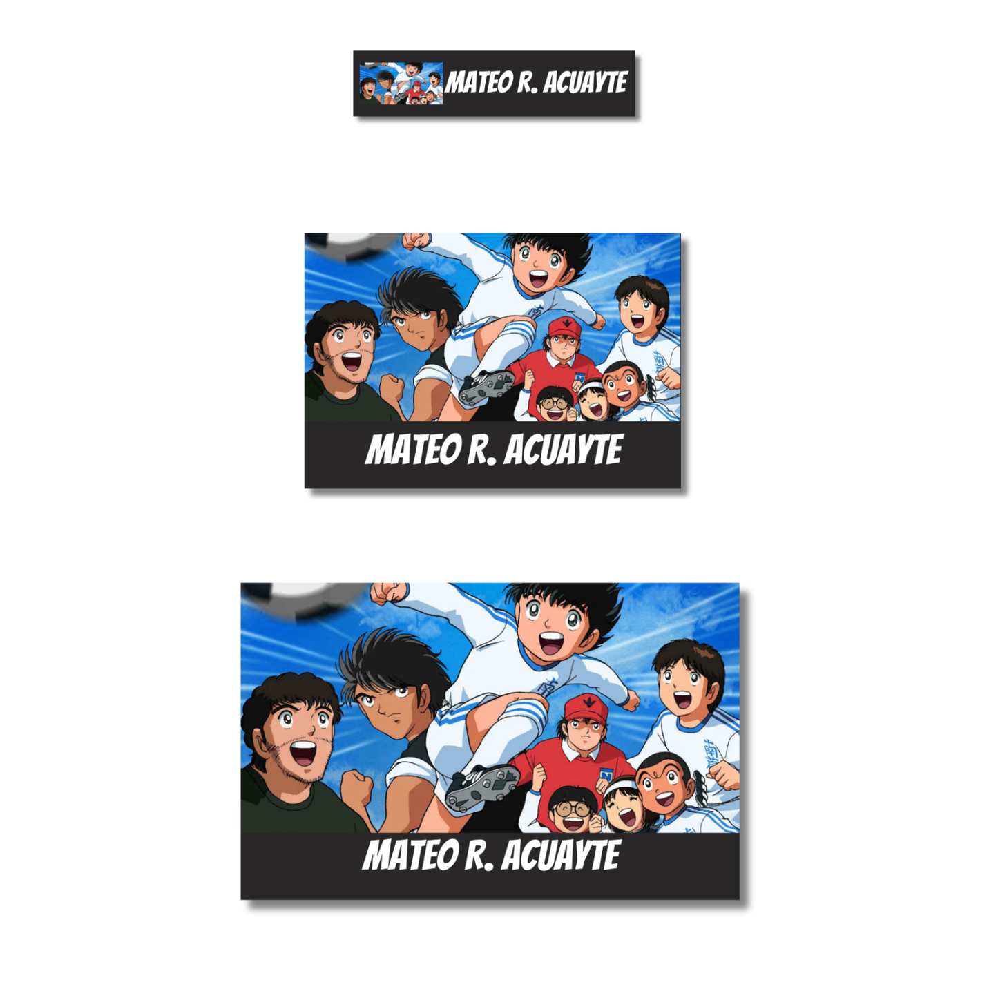 Super Campeones Oliver, Etiquetas Escolares Personalizadas Libretas, Libros y Lápices