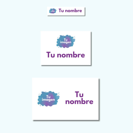 Etiquetas Escolares Personalizadas Libretas, Libros y Lápices, Tu diseño
