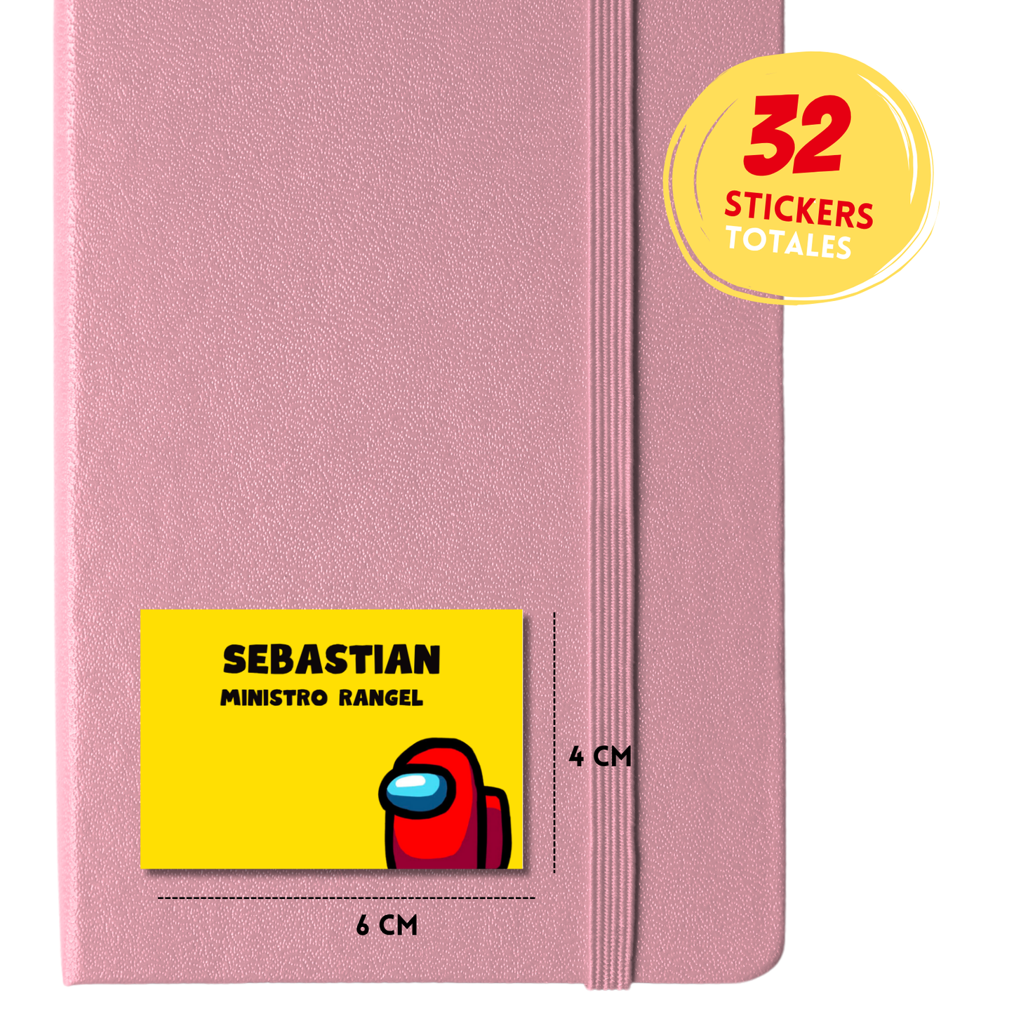 Among us rojo amigos etiquetas adhesivas personalizadas tipo stickers