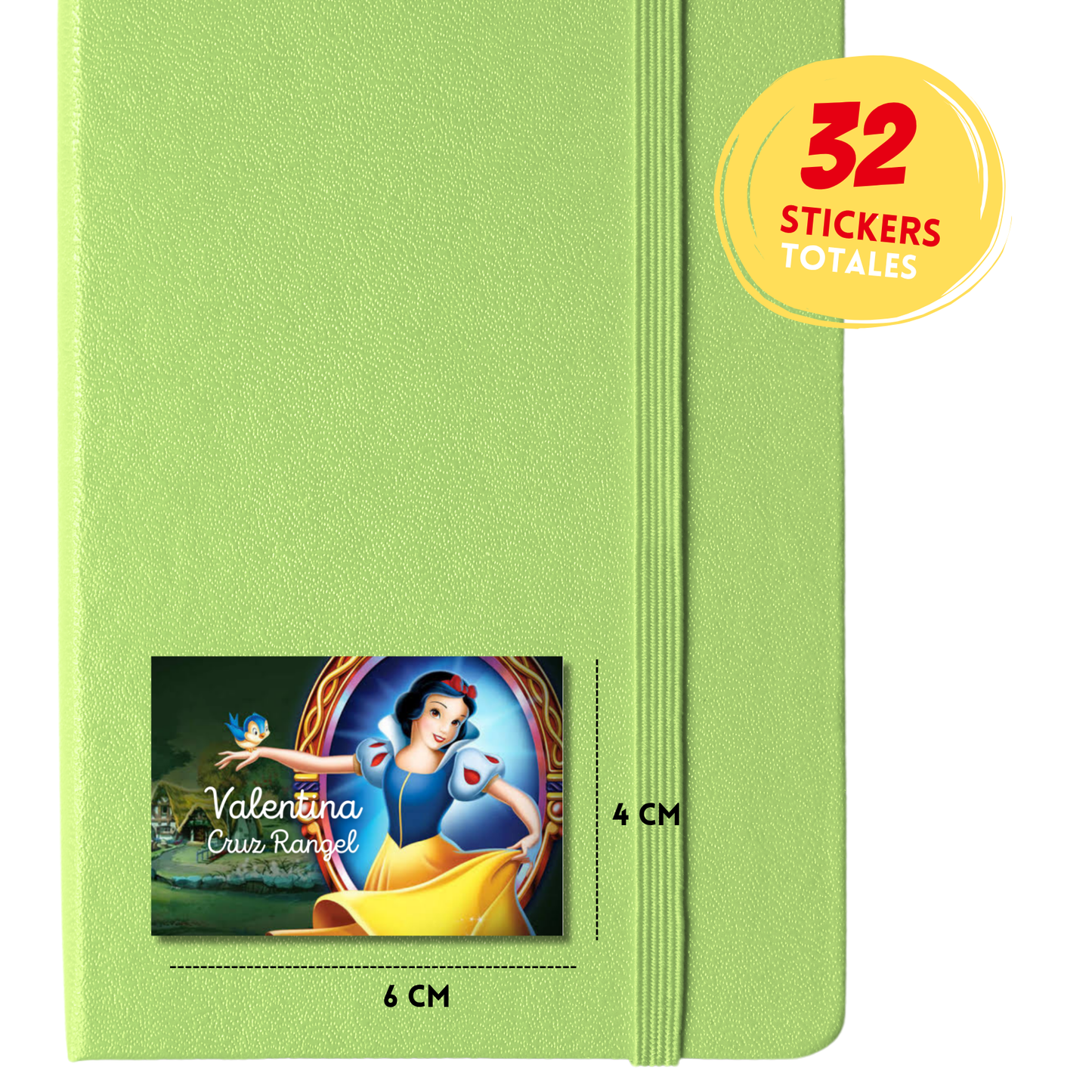 Blanca Nieves Espejo etiquetas adhesivas personalizadas tipo stickers