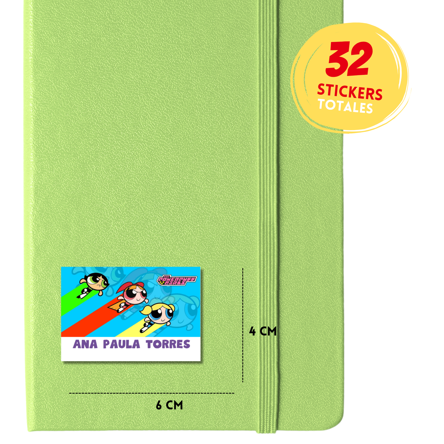 Chicas Súperpoderosas Escolares Personalizadas Libretas, Libros y Lápices