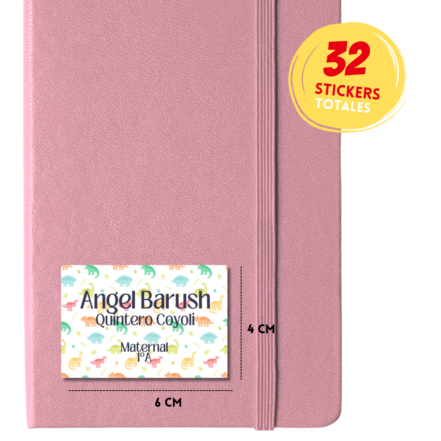 Dinosaurio Dino Fondo Patrones Etiquetas Escolares Personalizadas Libretas, Libros y Lápices