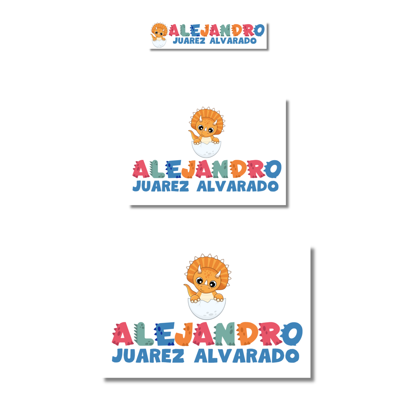 Letras Dinosaurio, Etiquetas Escolares Personalizadas Libretas, Libros y Lápices