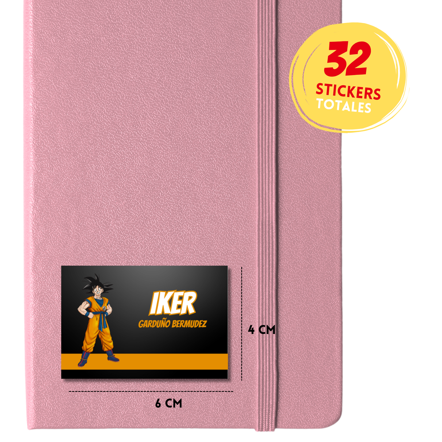 Drago Ball Z Etiquetas Escolares Personalizadas Libretas, Libros y Lápices